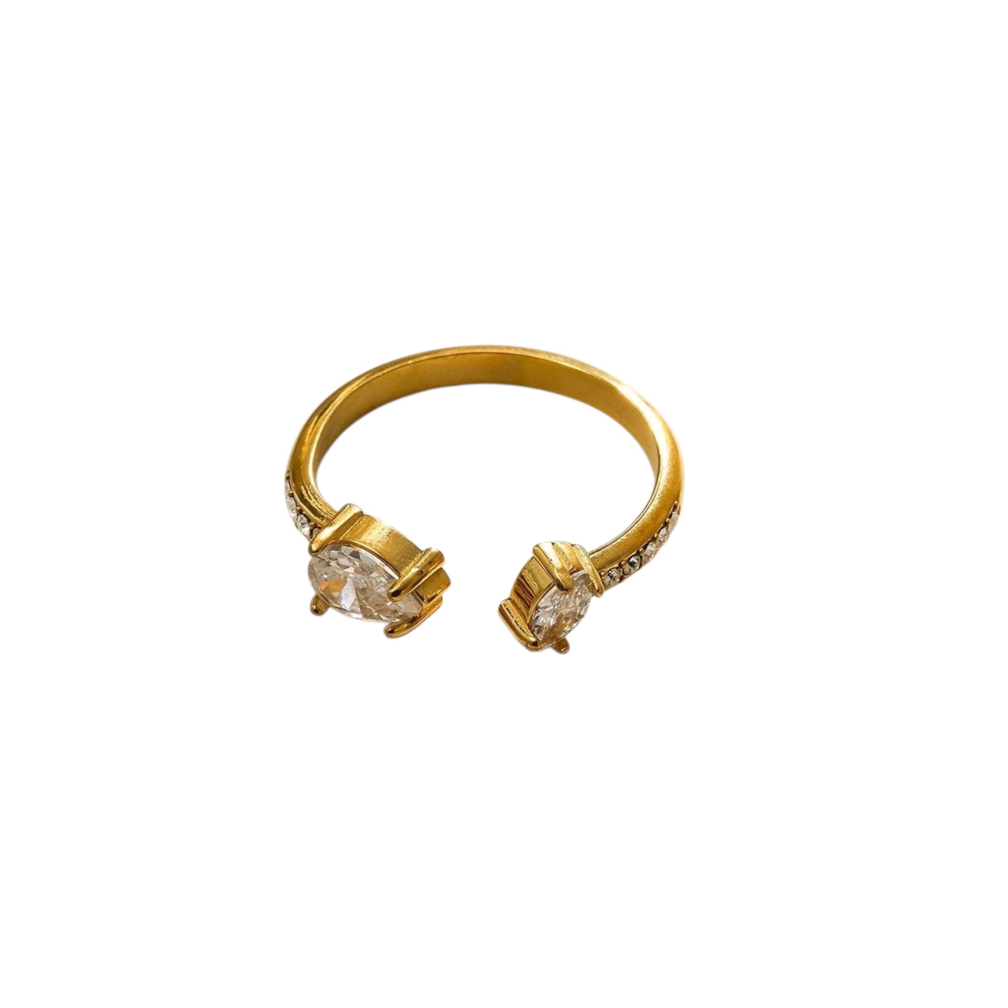 Open strass ring