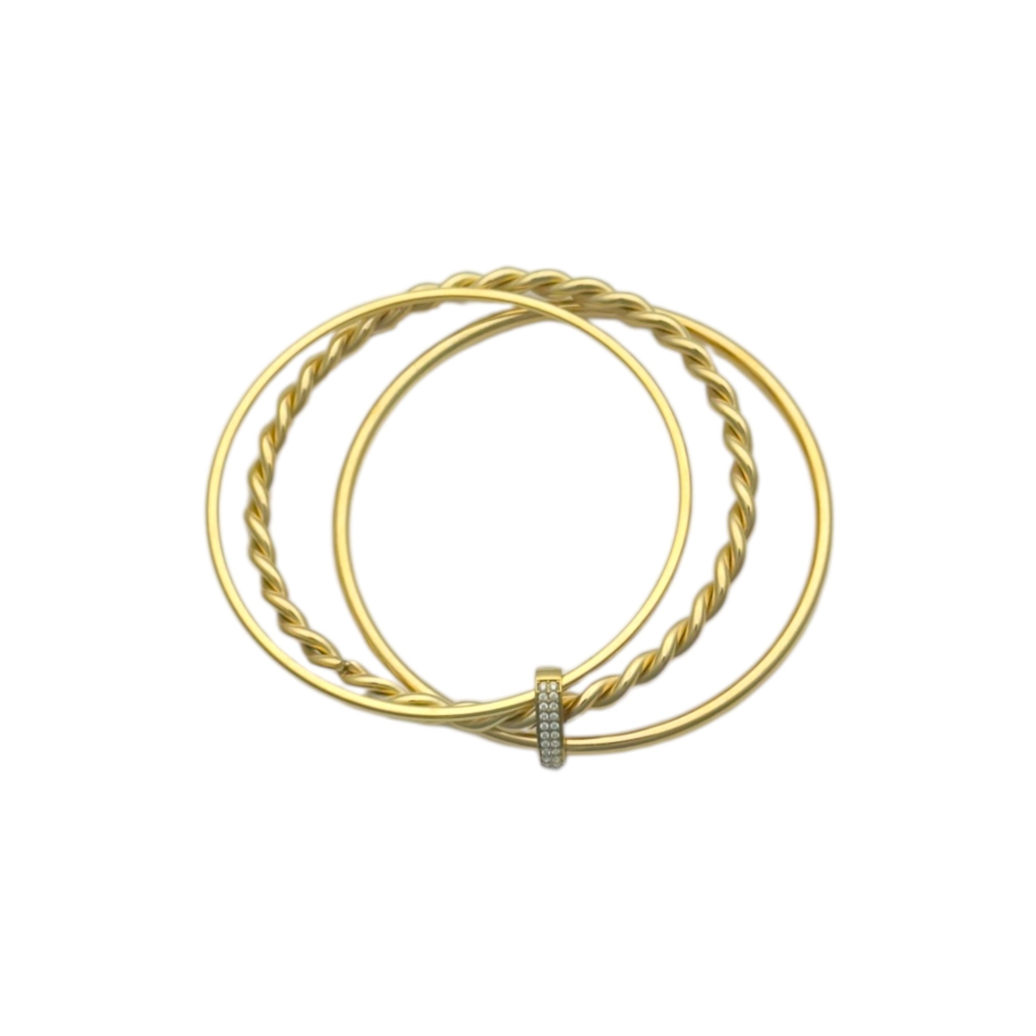 Triple strass bangle