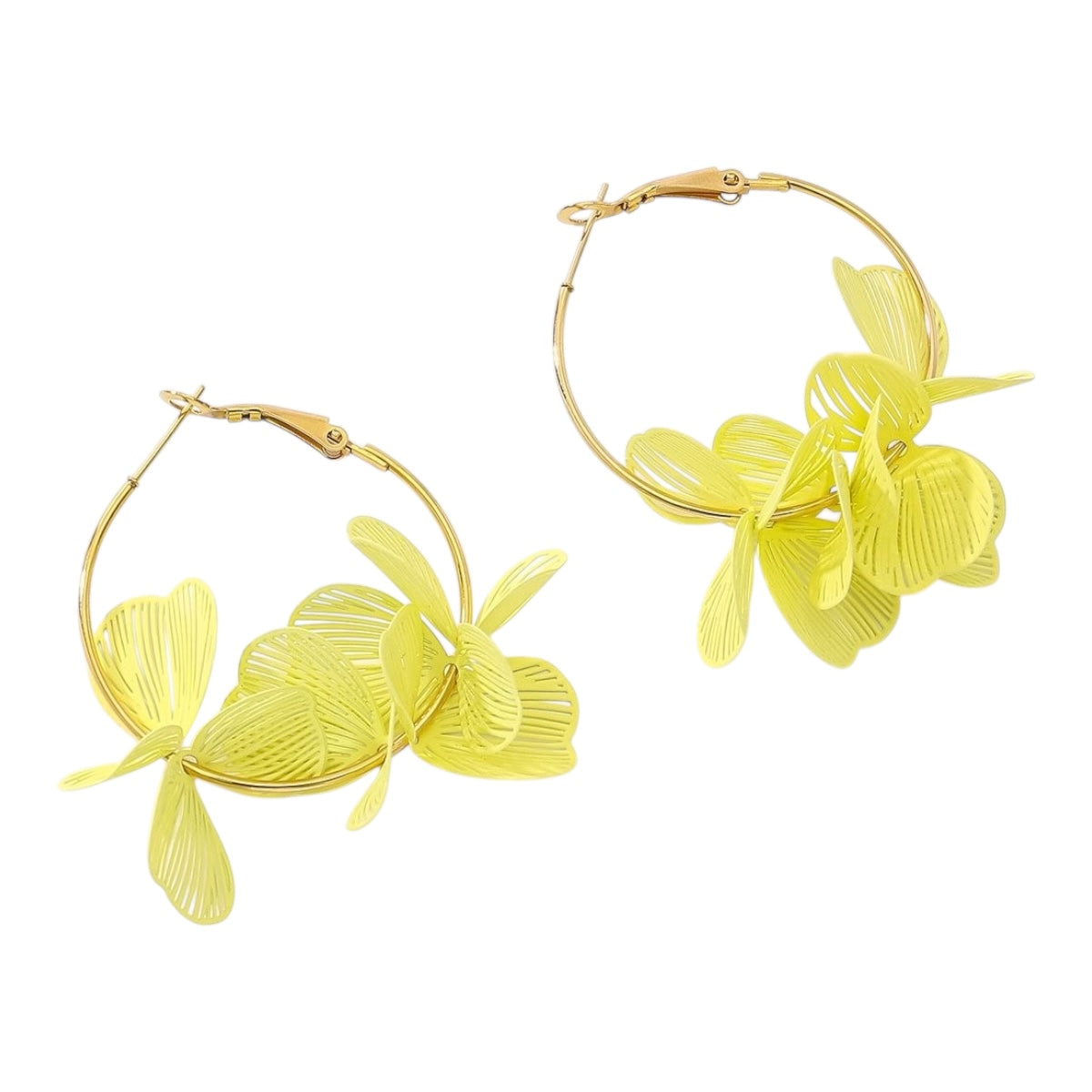 Happy flower statement earrings