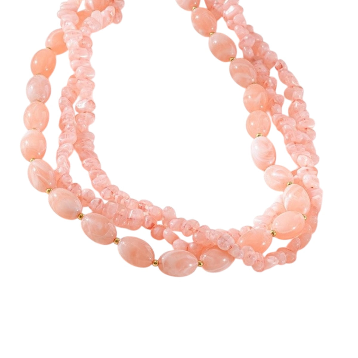 Layered beads ketting