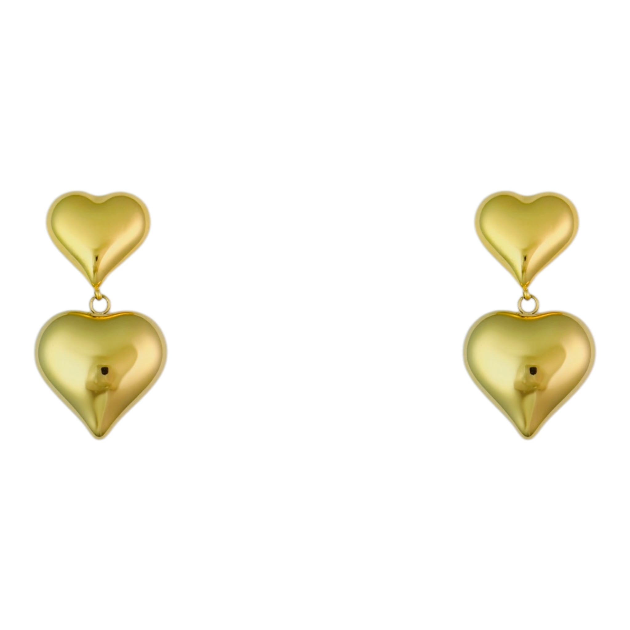 Double love statement earrings