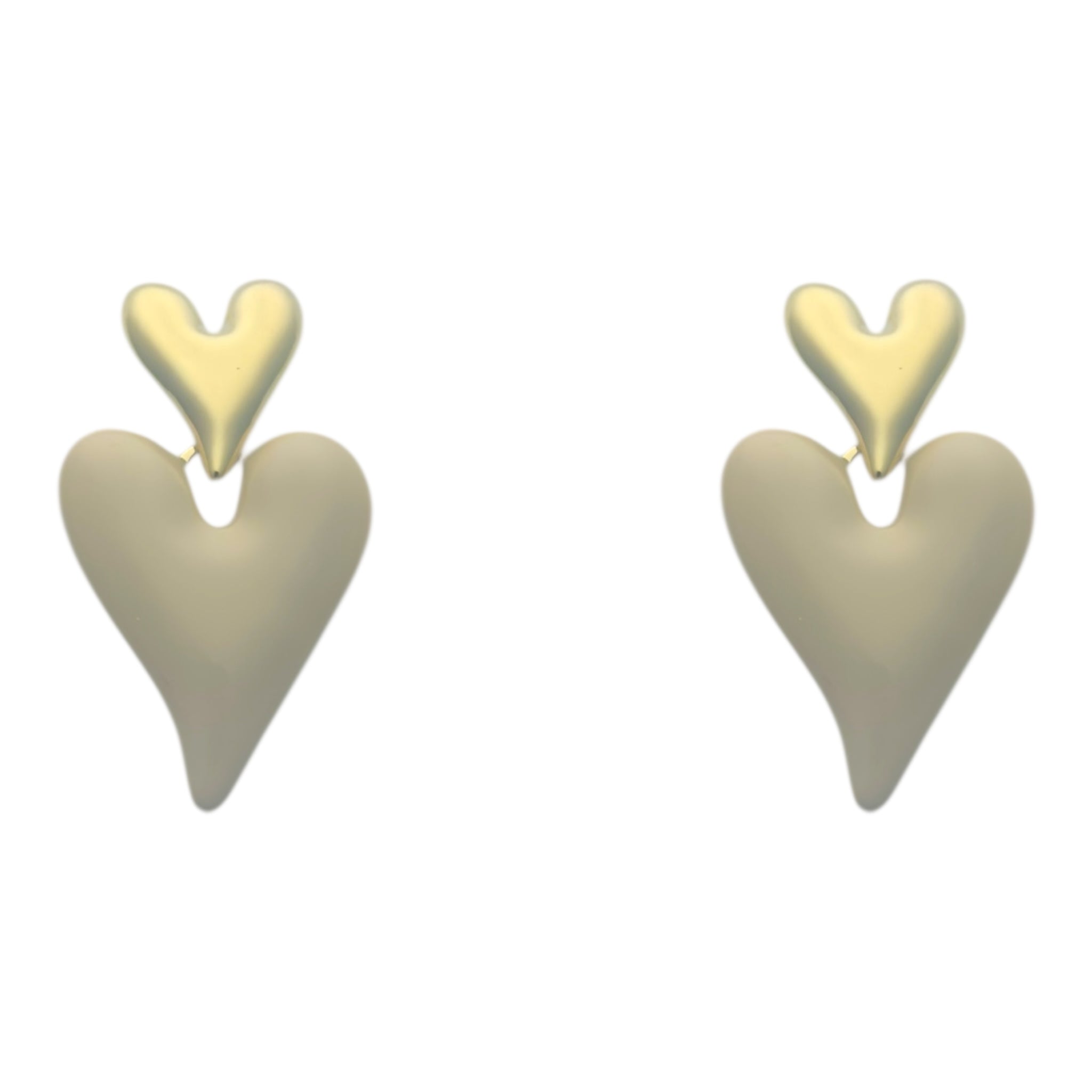 Happy spring hearts statement oorbellen