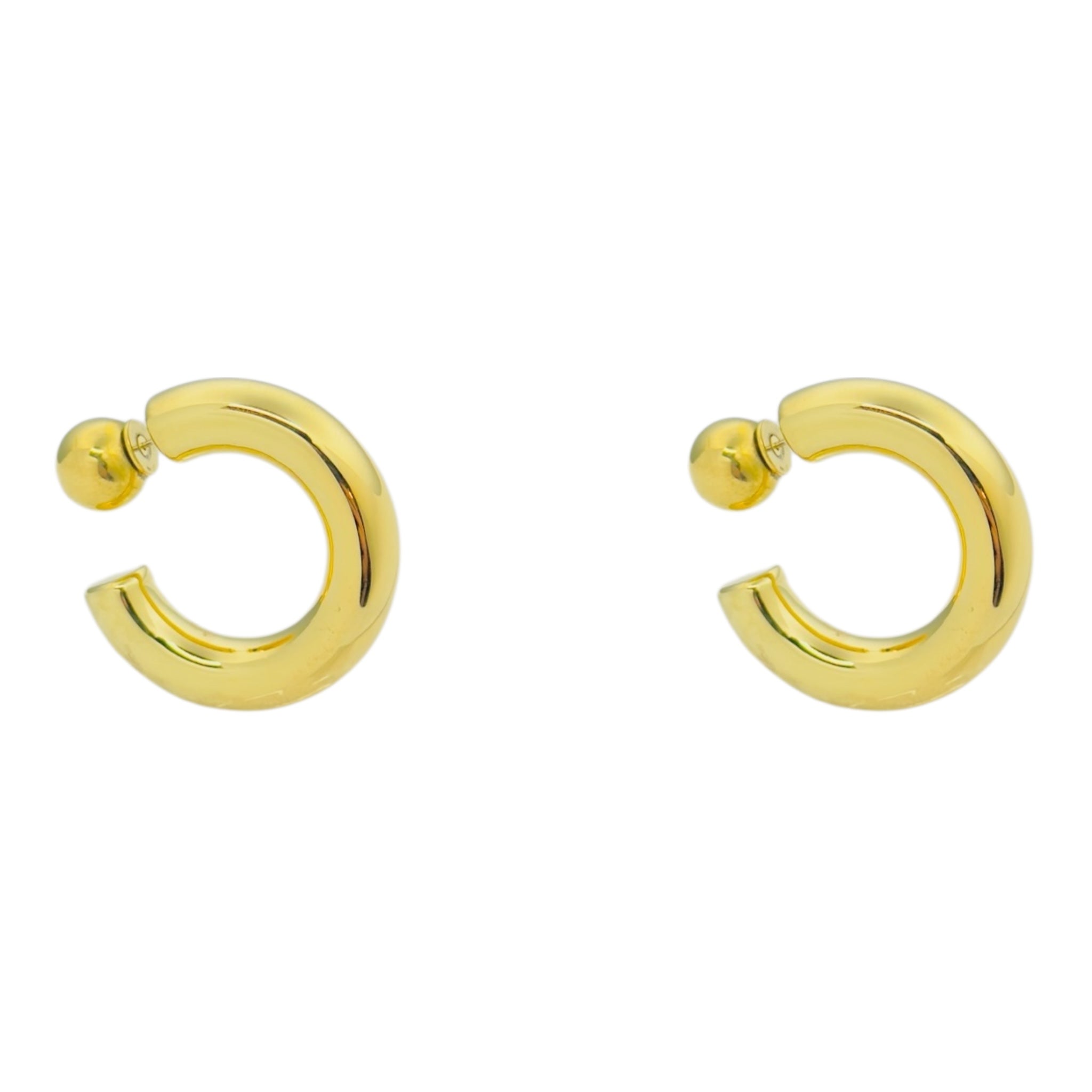 Doll hoop earrings