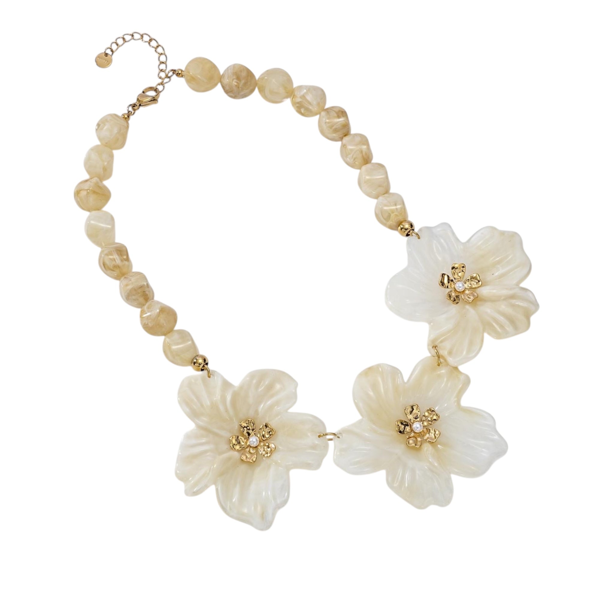 Statement flower ketting