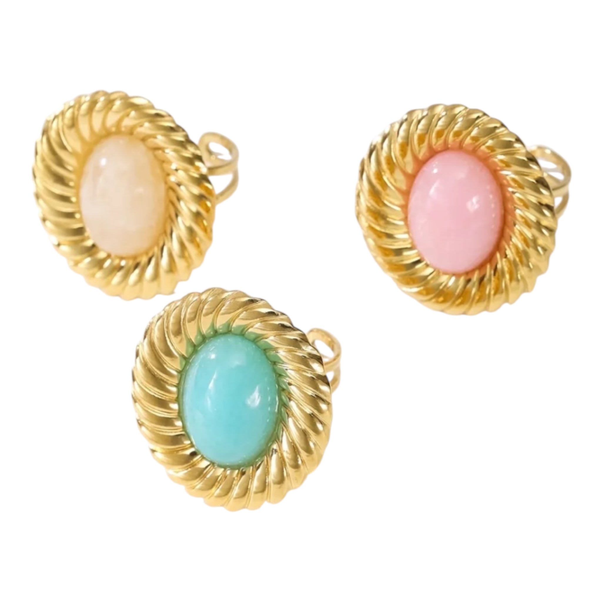 Chunky dot oorbellen