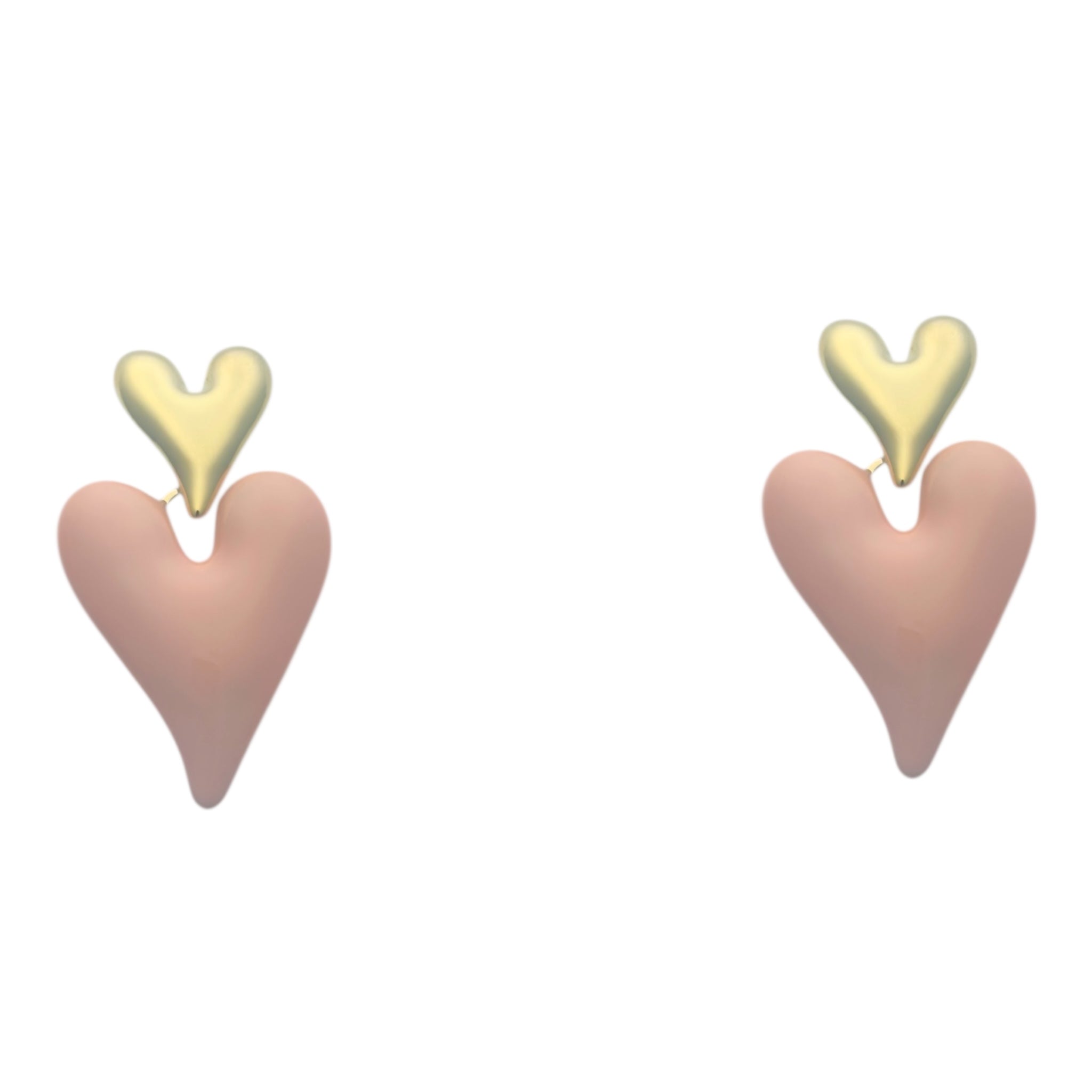 Happy spring hearts statement oorbellen