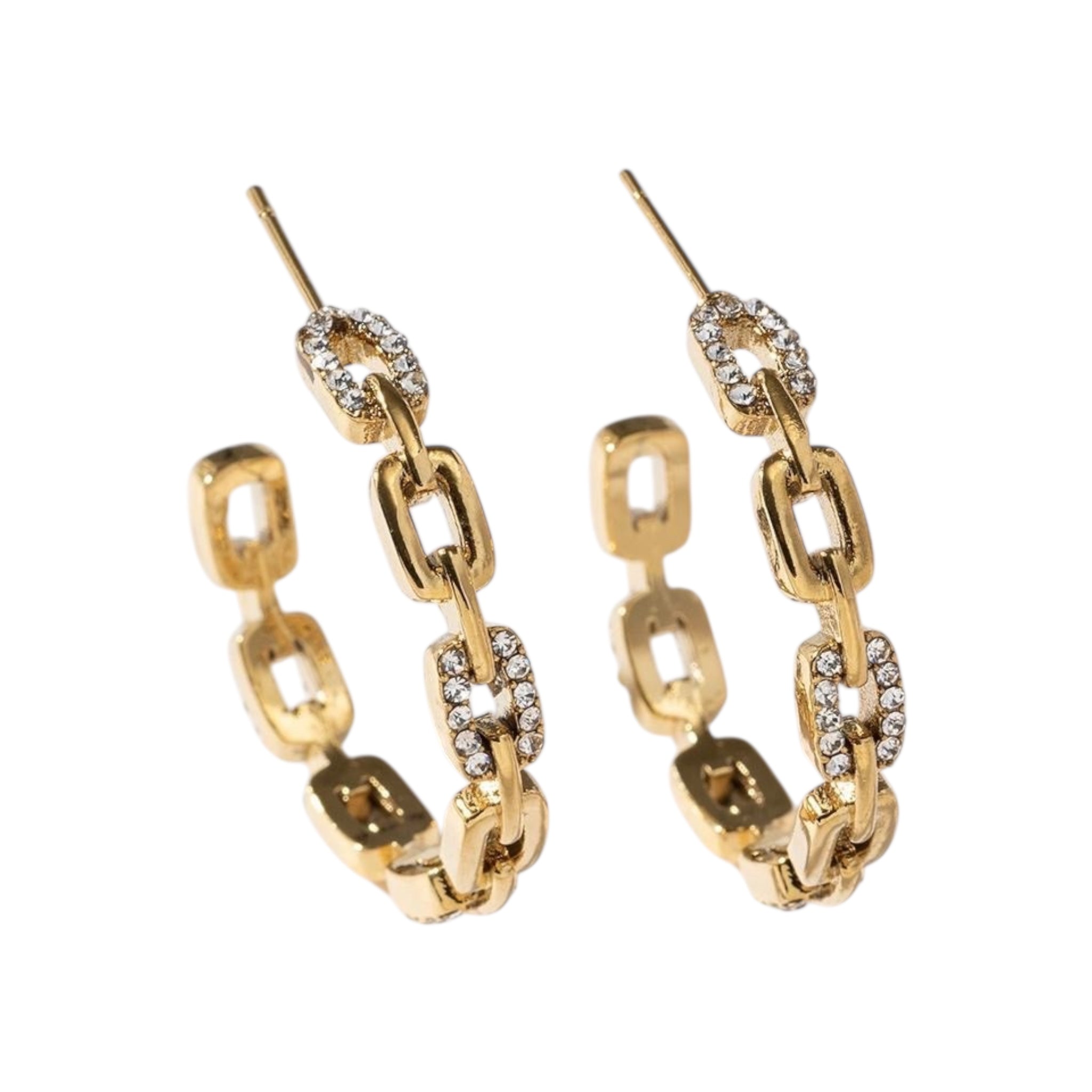 Statement Clarks rhinestone earrings