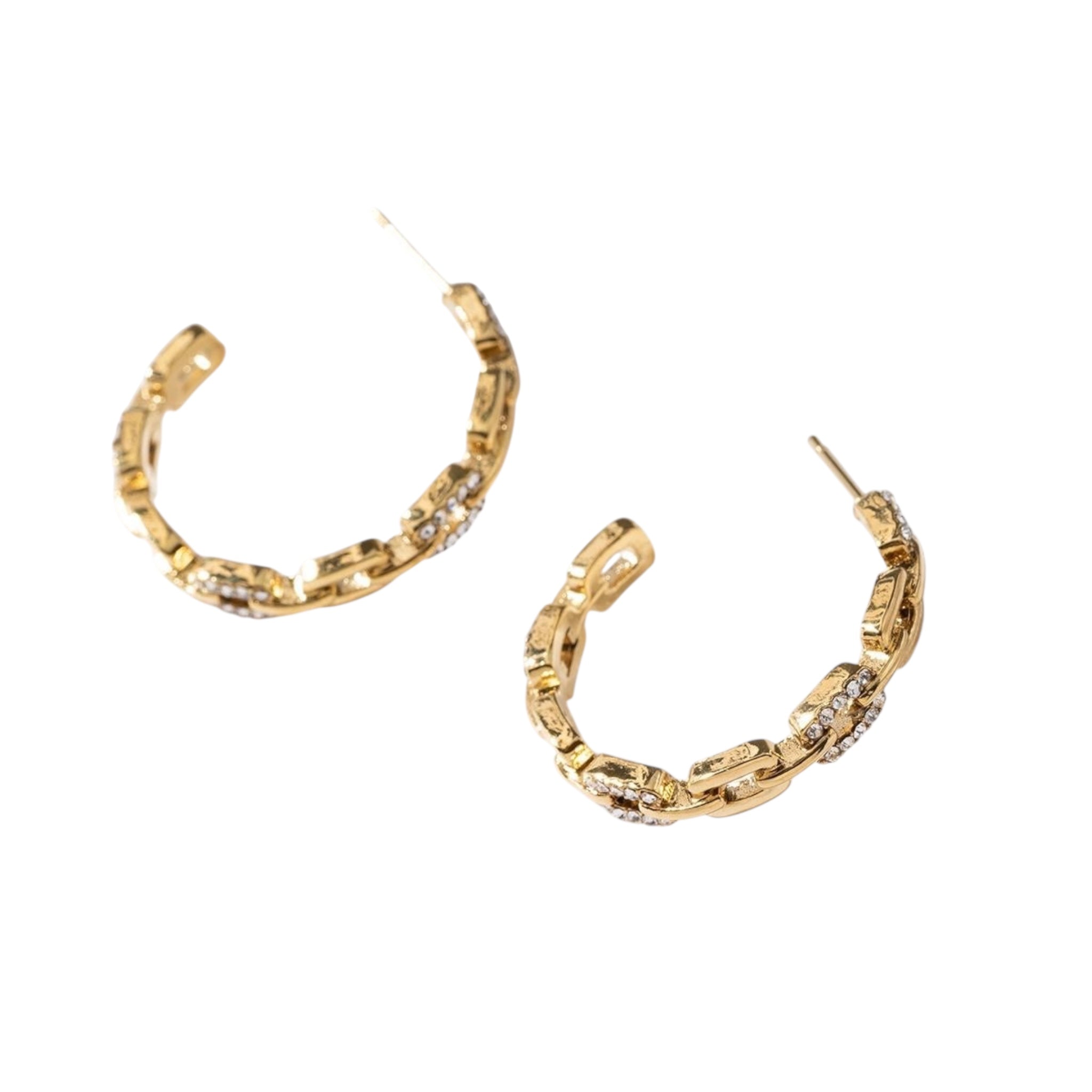 Statement Clarks rhinestone earrings