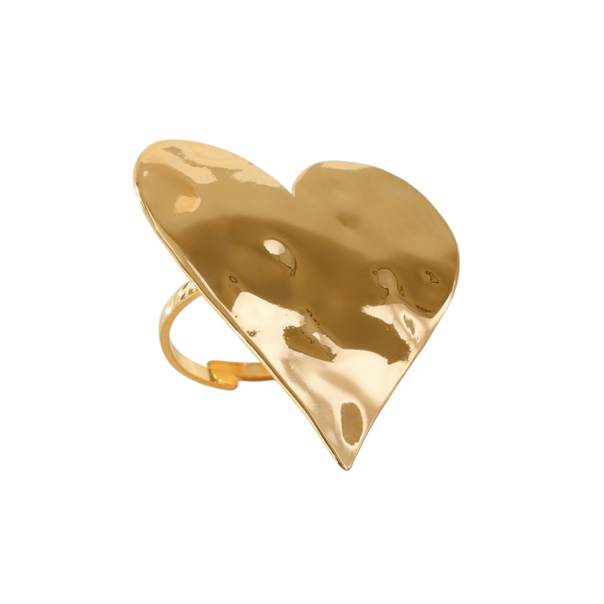 Statement heart ring