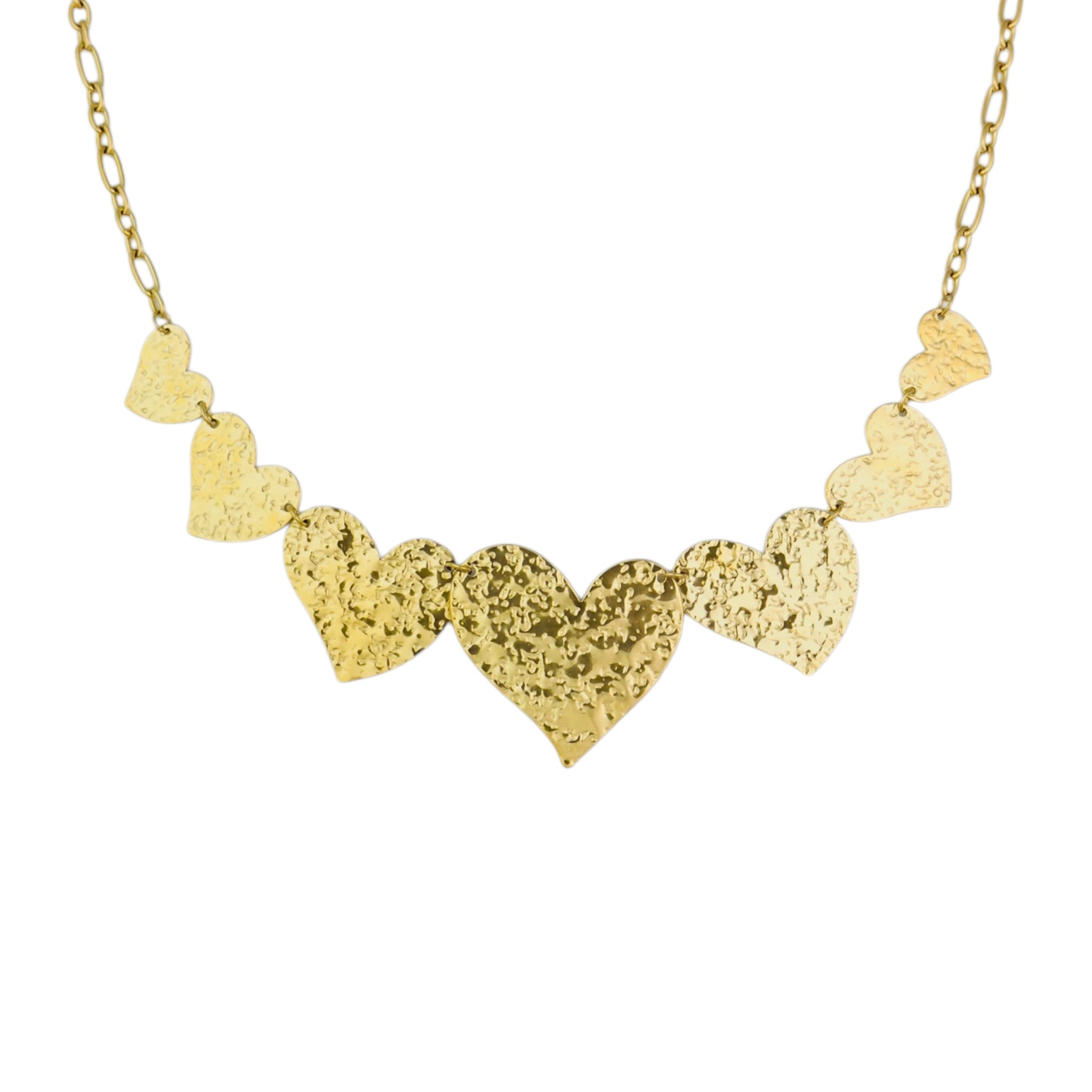 Spikes heart ketting