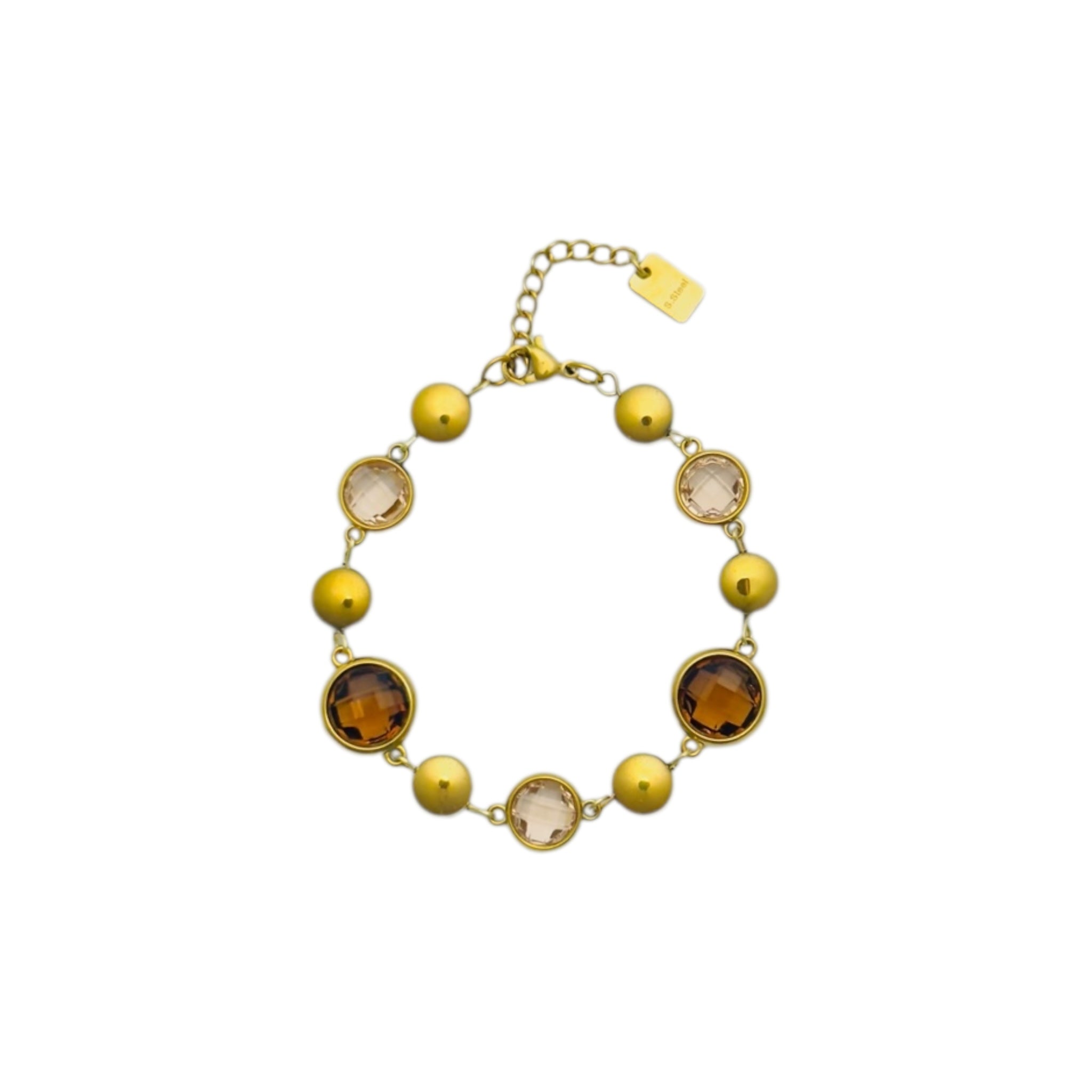 Routes armband bruin