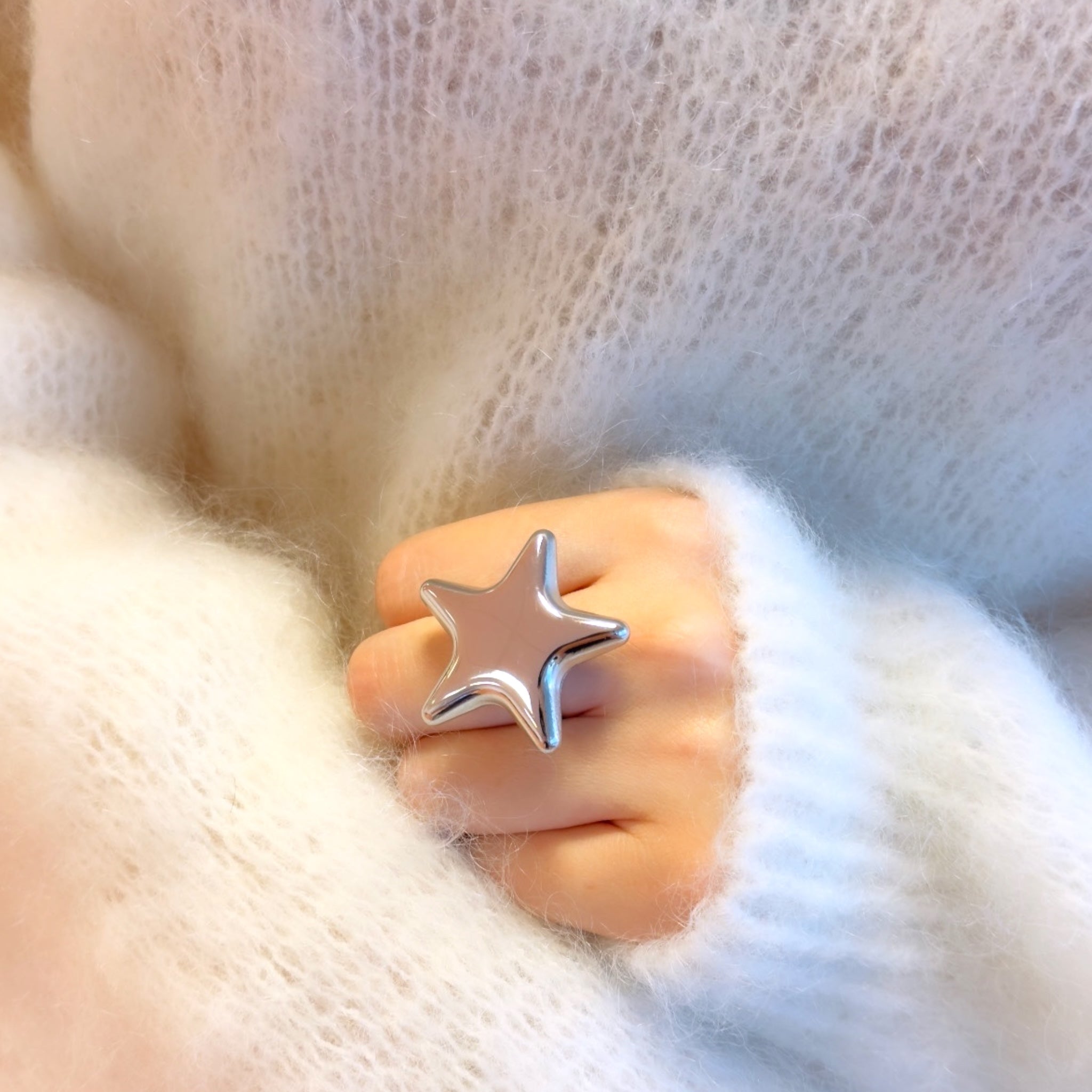 Statement star ring – RVS ring groothandel | SOFIZARE (foto 2)
