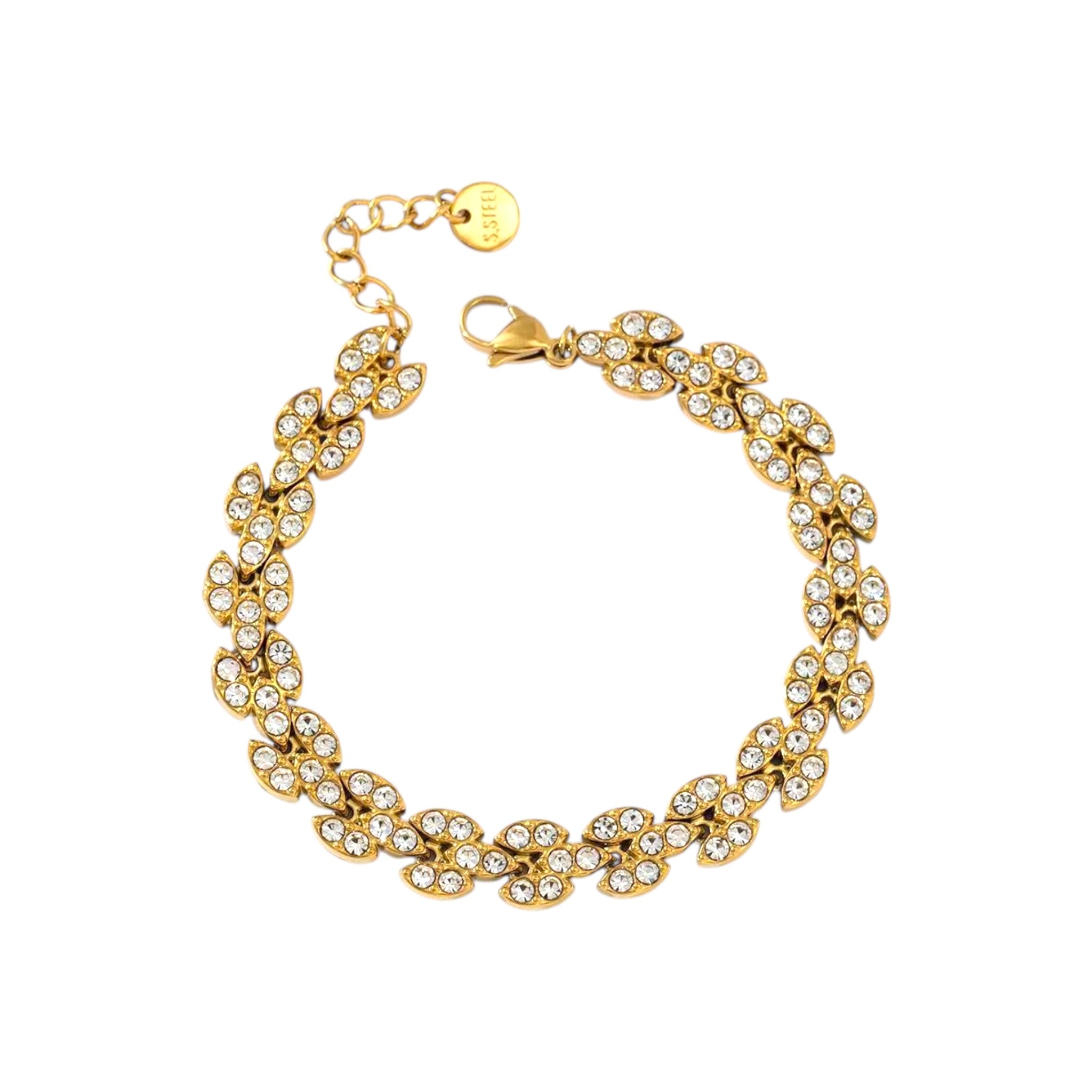 Strassy chain bracelet