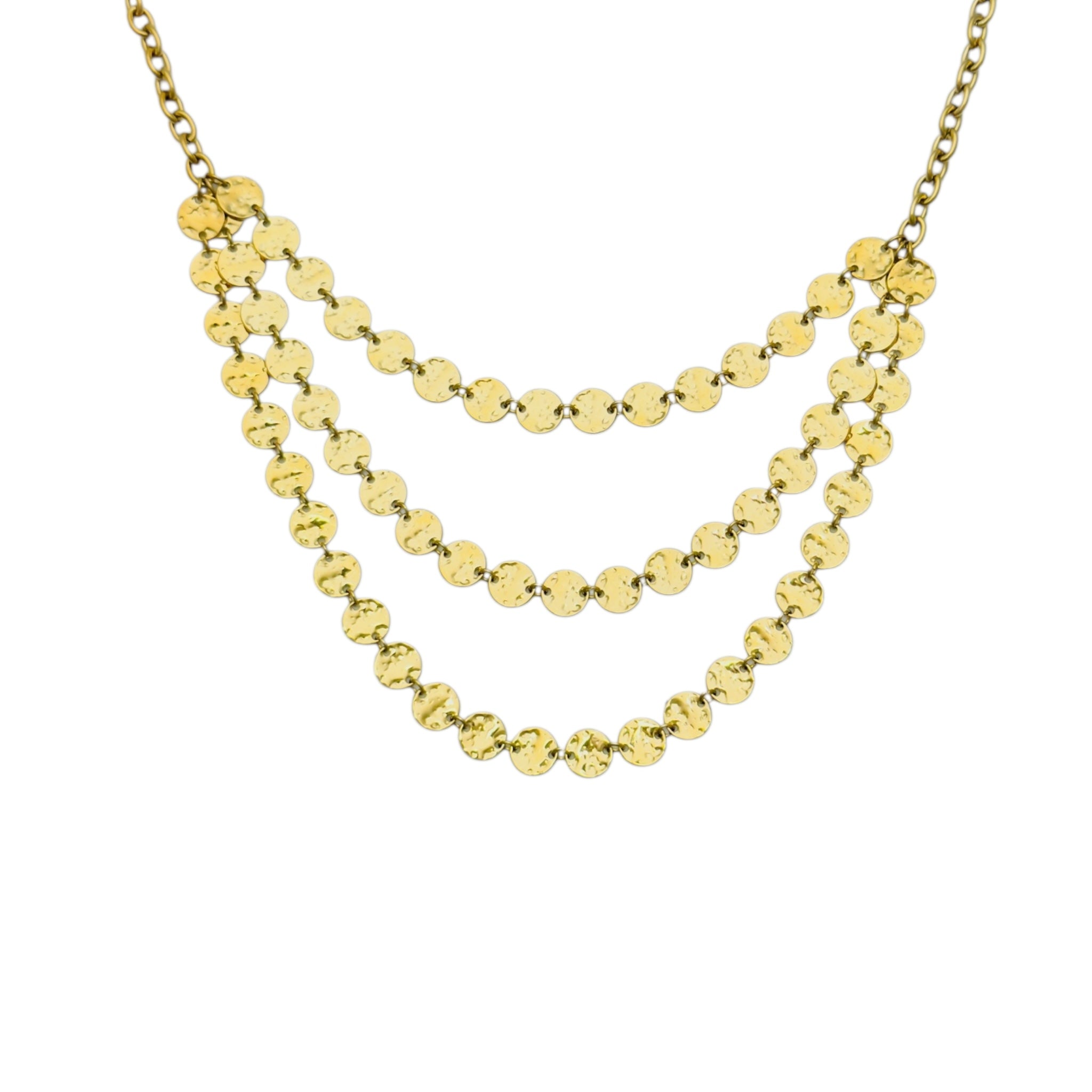 Triple spikey ketting