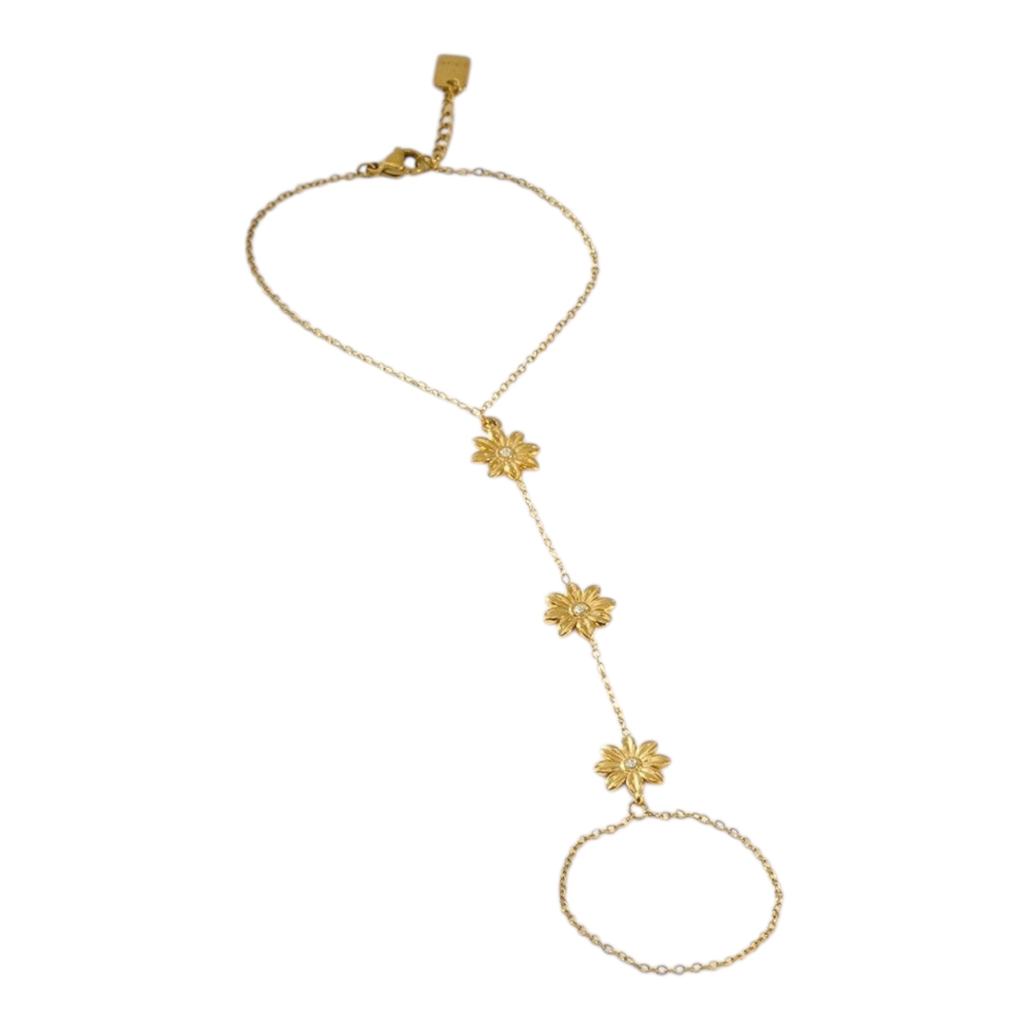 Flowery hand chain