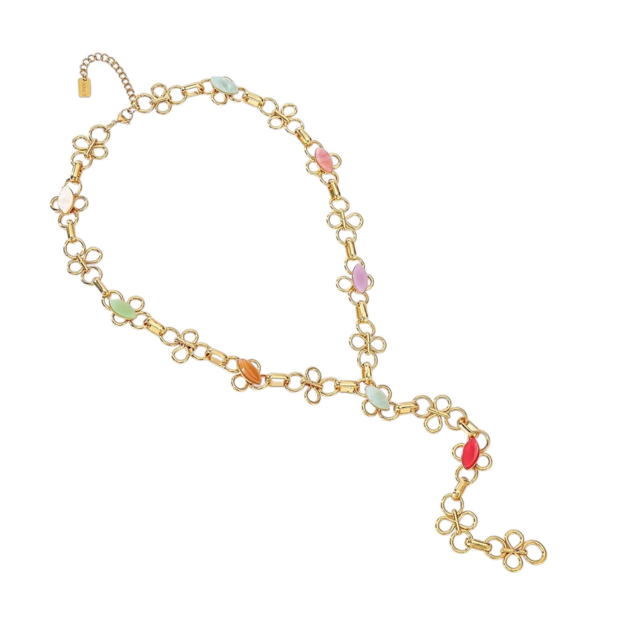 Happy flower Y ketting mixed