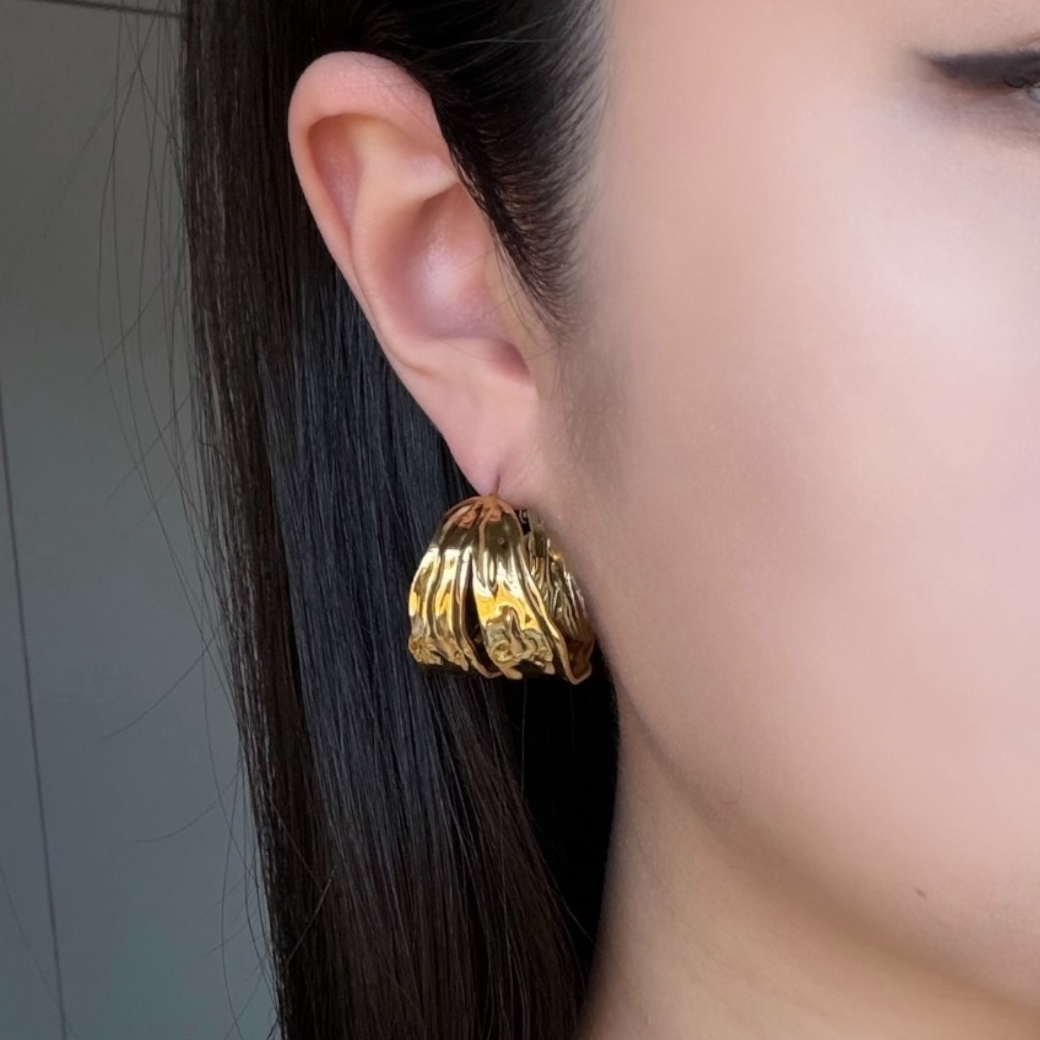 Bubble hoops earrings