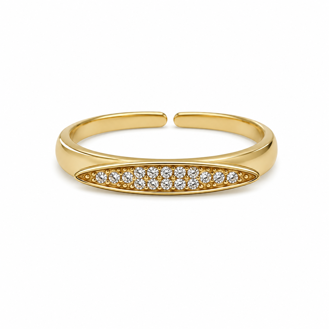 Stamp strass ring
