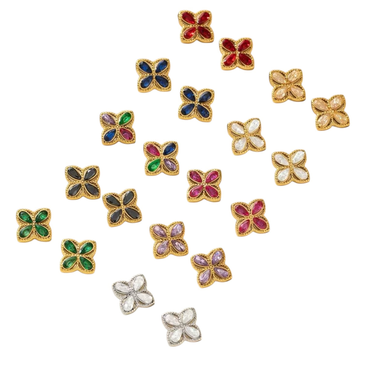 Amélie studs oorbellen Goud SOFIZARE