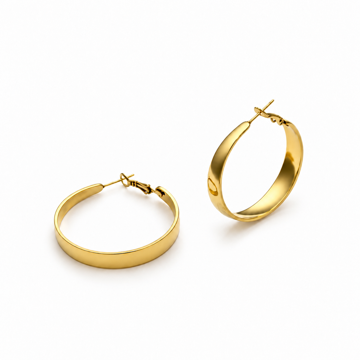 Brede platte hoops