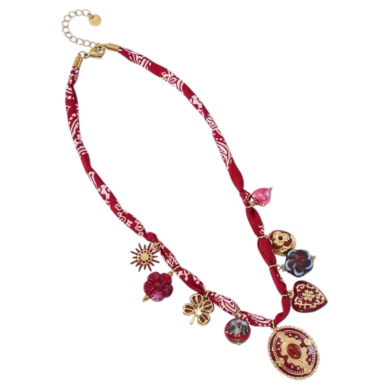 Bandana bedel ketting Rood SOFIZARE