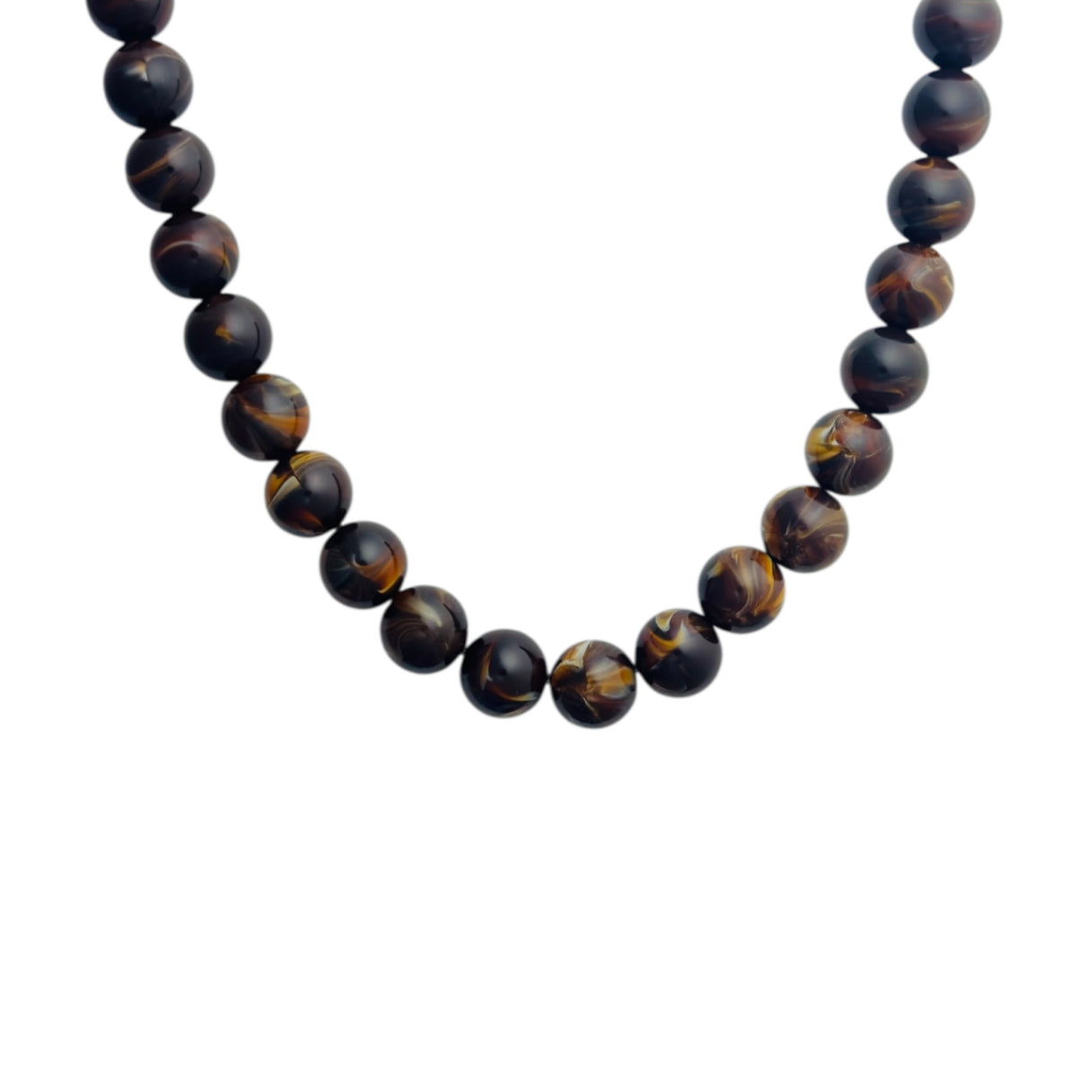 Beads bruin ketting Goud SOFIZARE