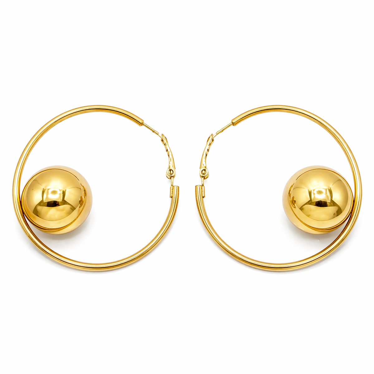 Beads hoops oorbellen Goud SOFIZARE