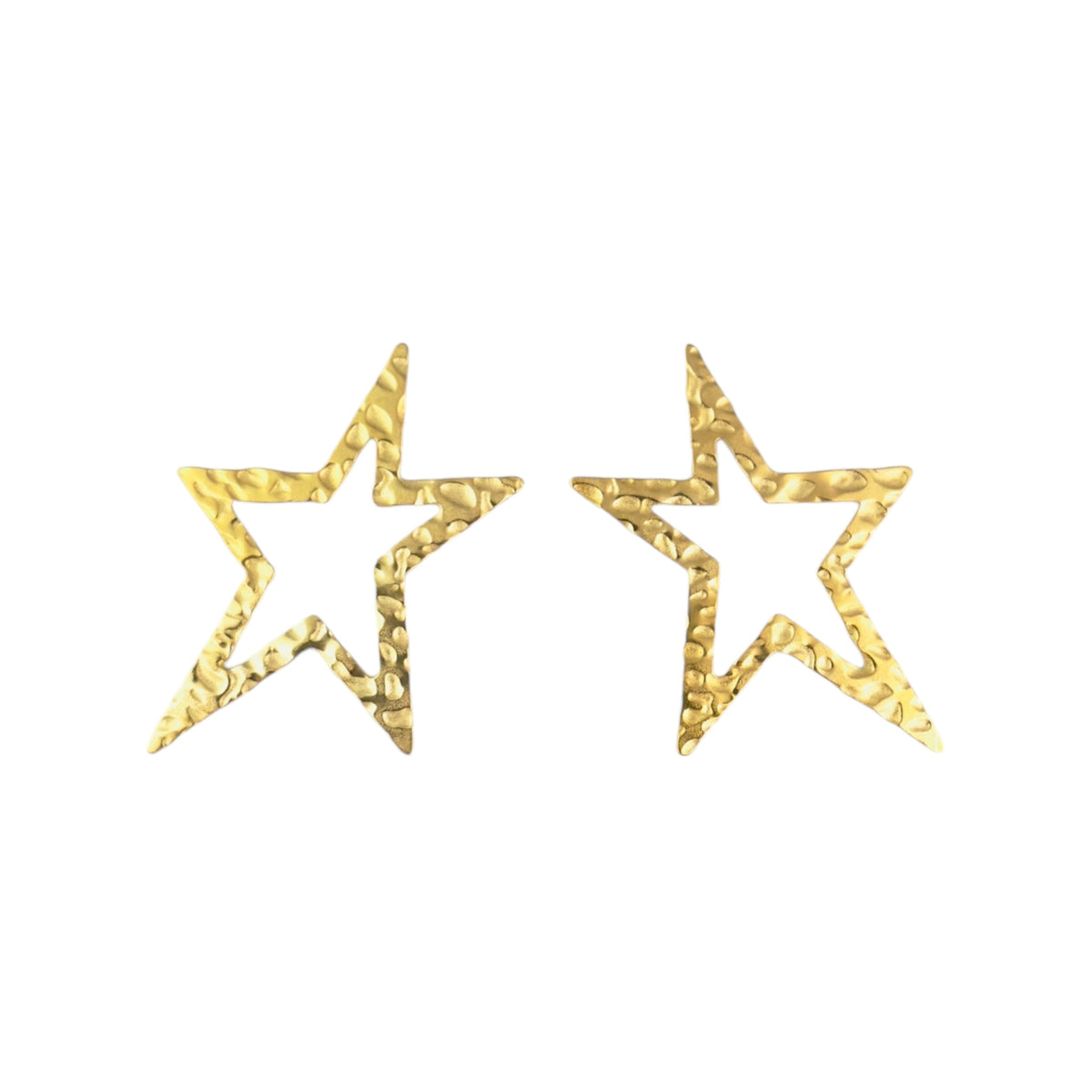 Big star studs oorbellen Goud SOFIZARE