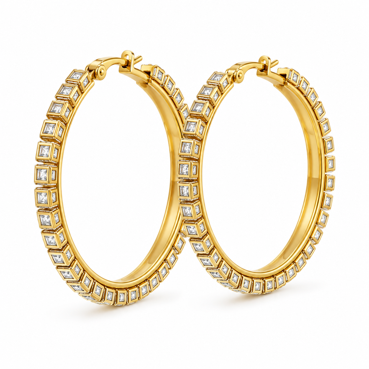 Bold hoops oorbellen Goud SOFIZARE