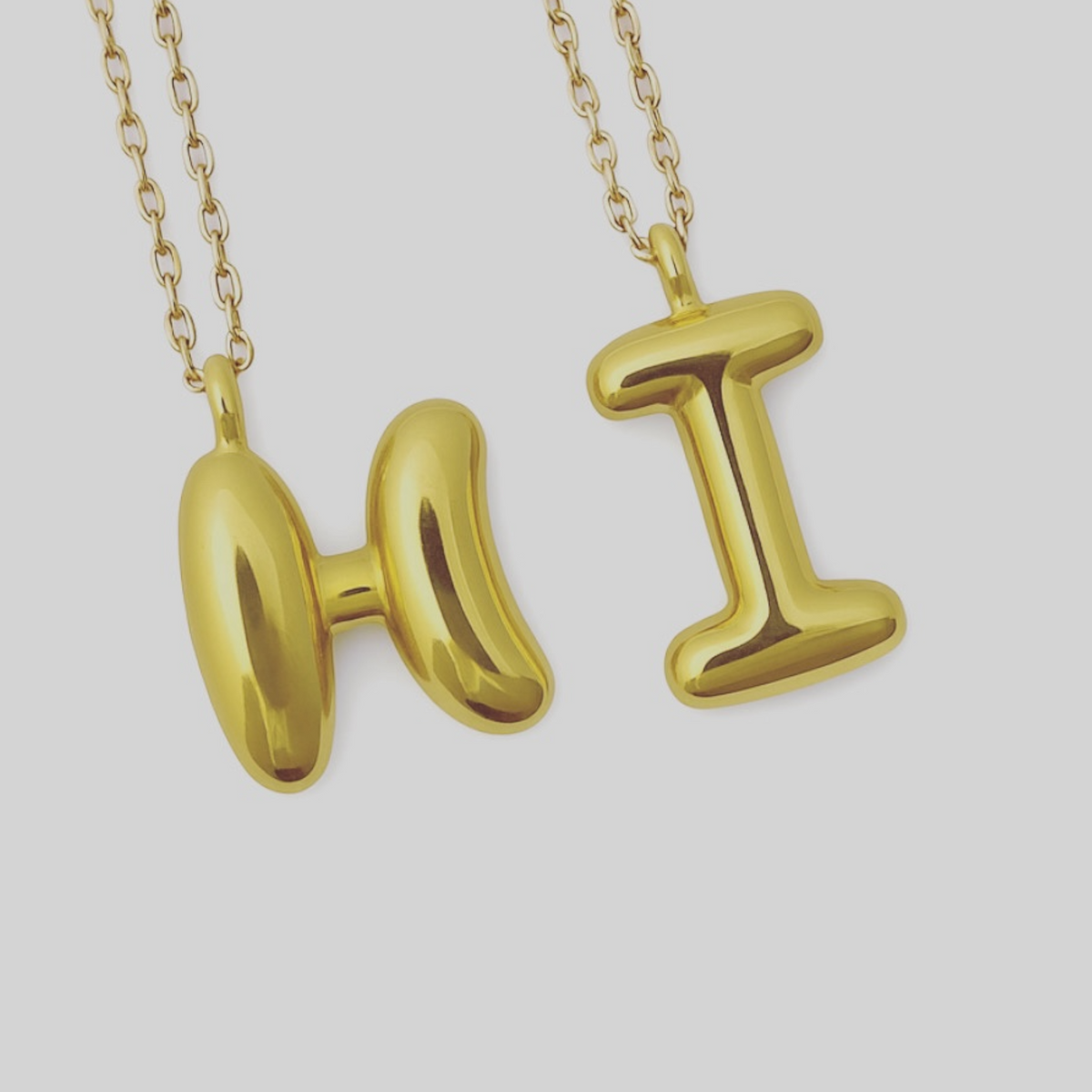 Bubbly letterketting Goud SOFIZARE