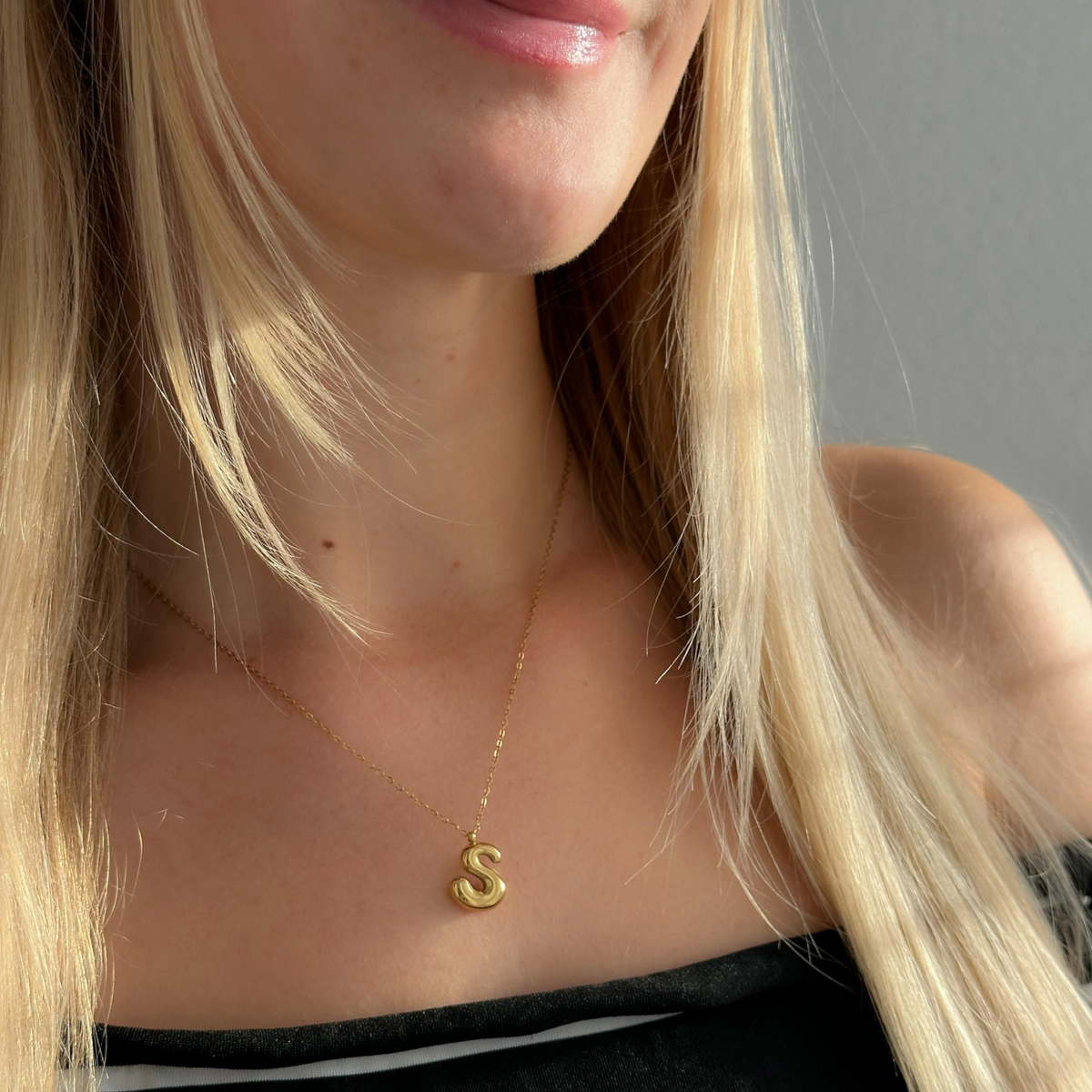 Bubbly letterketting Goud SOFIZARE