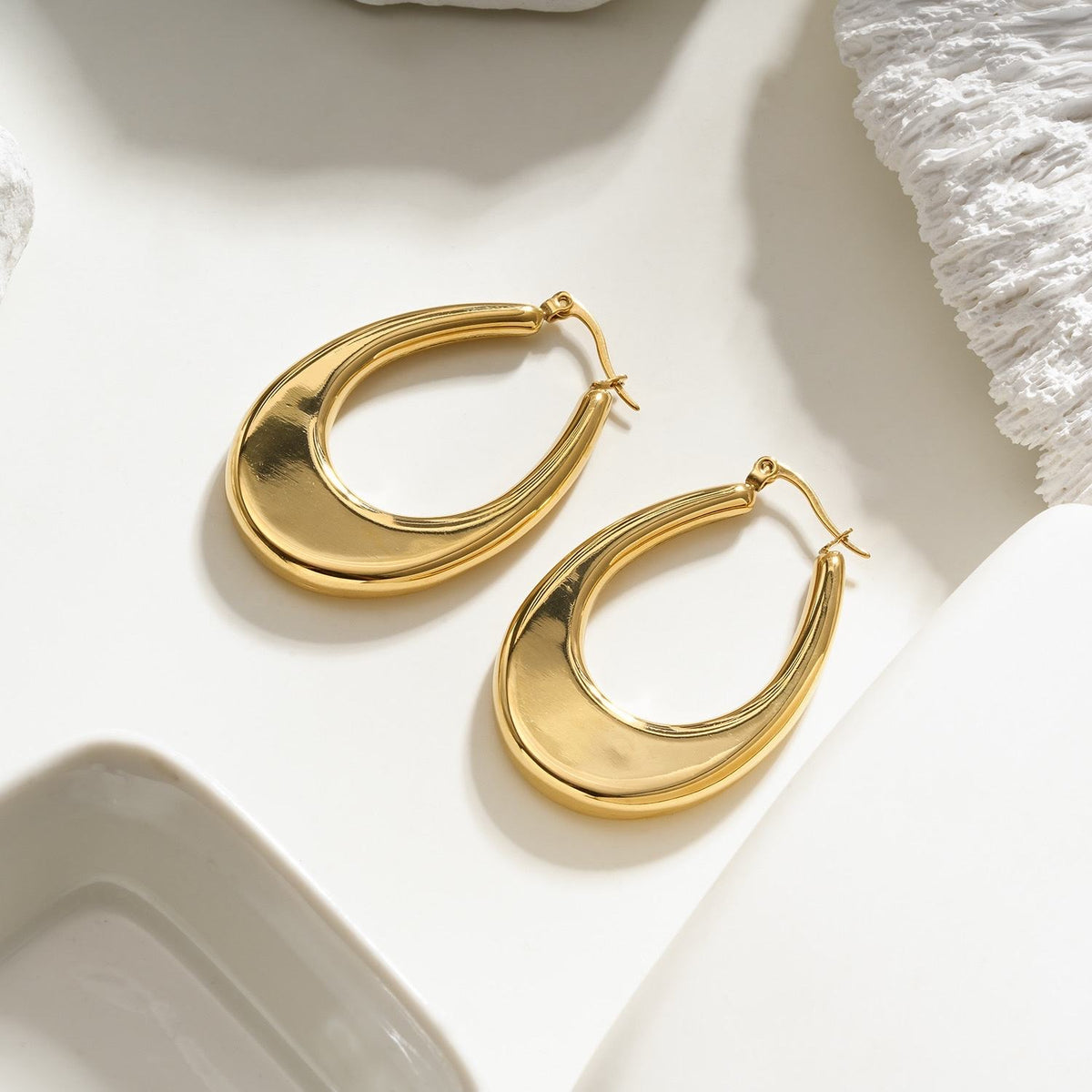 Case hoops oorbellen Goud SOFIZARE