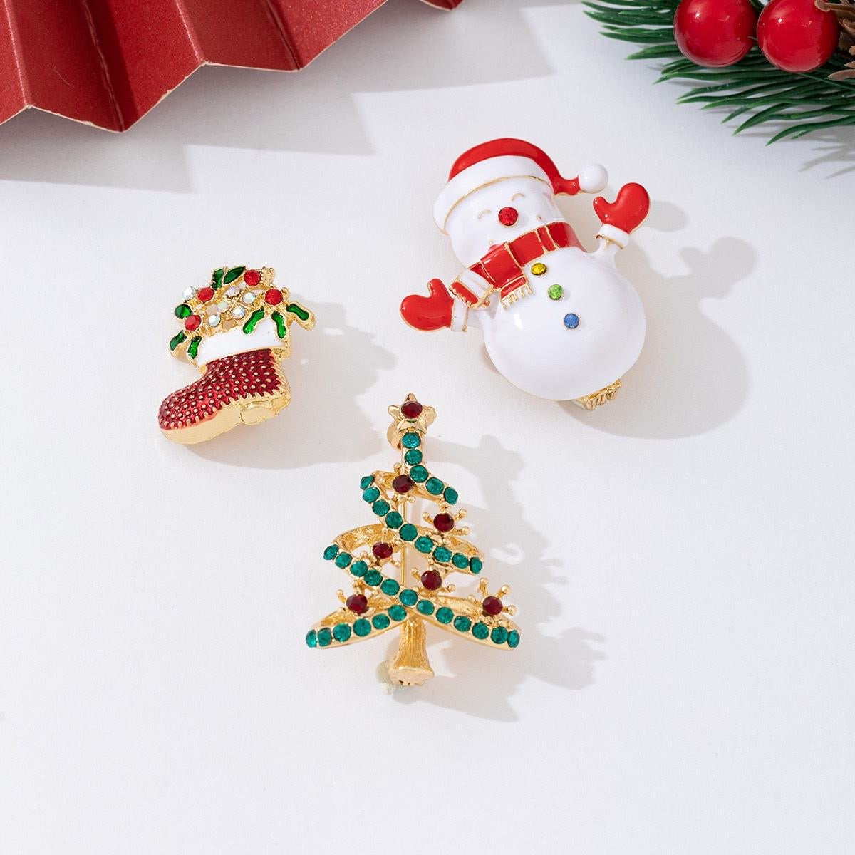 Christmas Broche Goud SOFIZARE