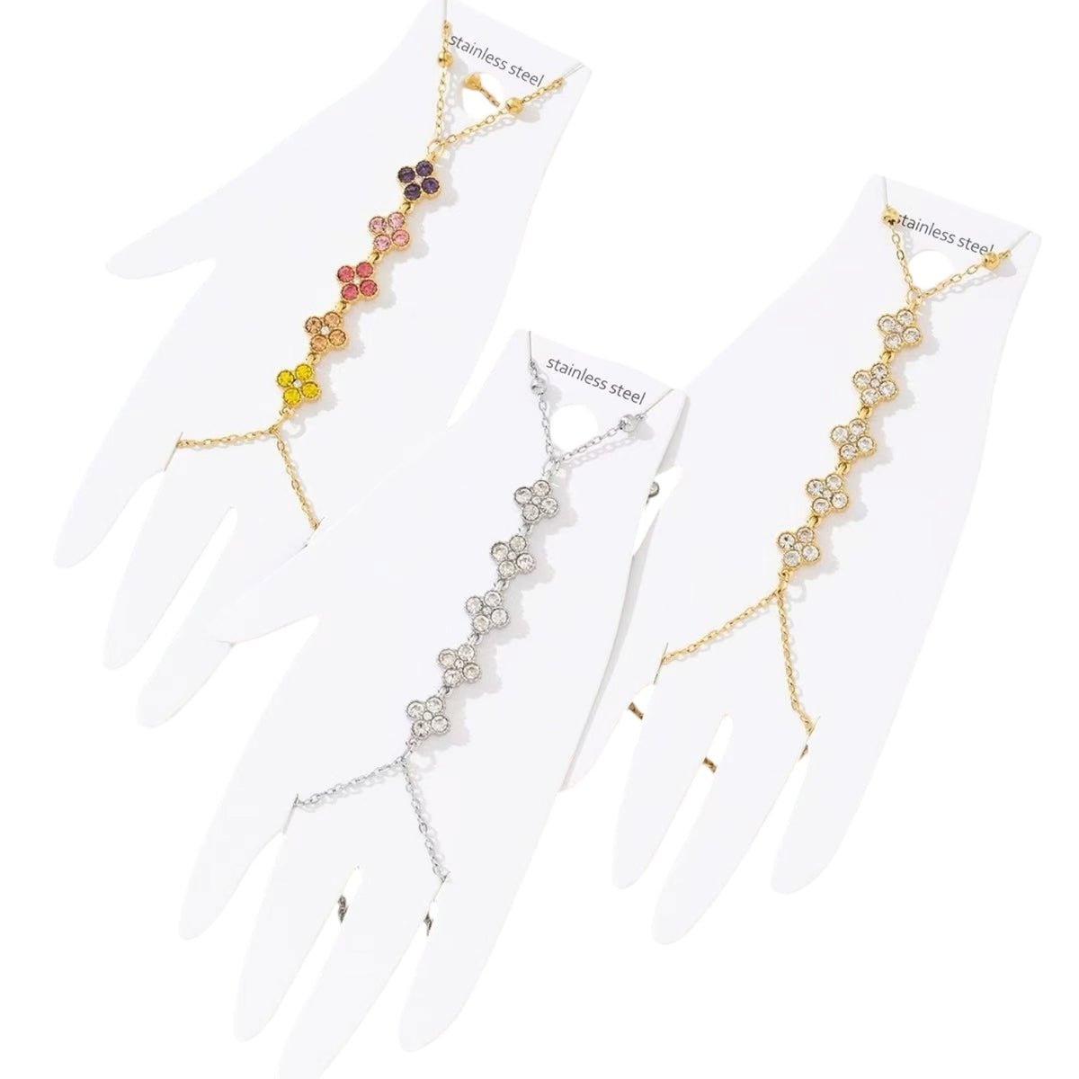 Clover hand chain Goud SOFIZARE