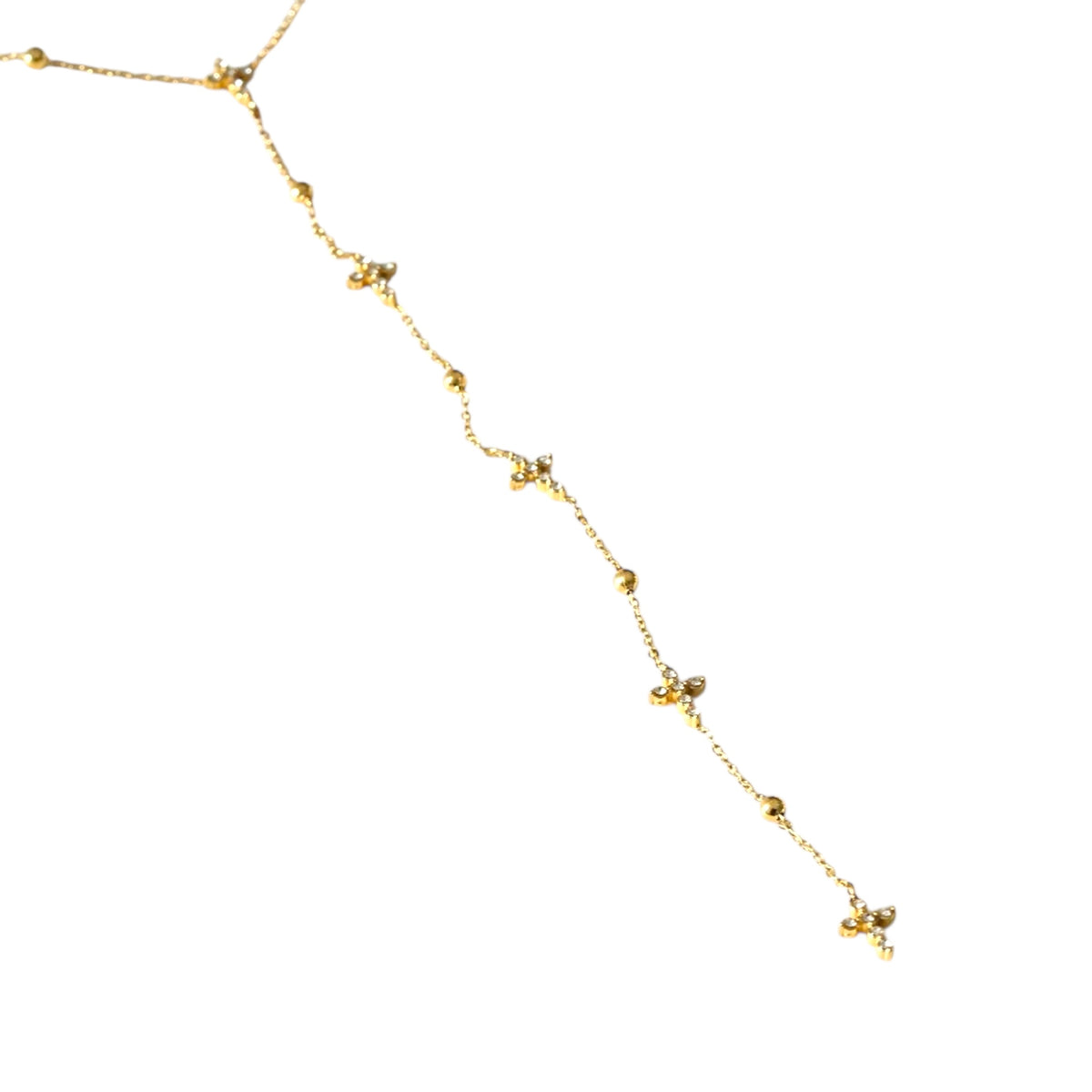 Cross Y ketting Goud SOFIZARE