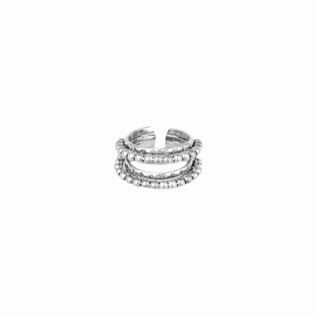 Double beads ring Zilver SOFIZARE