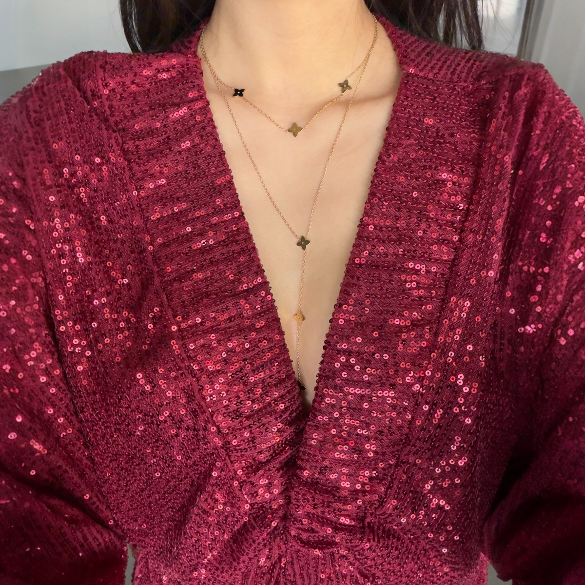 Double Y ketting Goud SOFIZARE