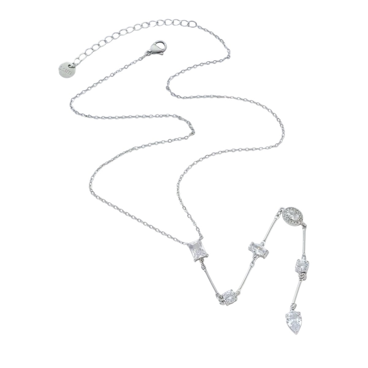 Blox strass Y ketting