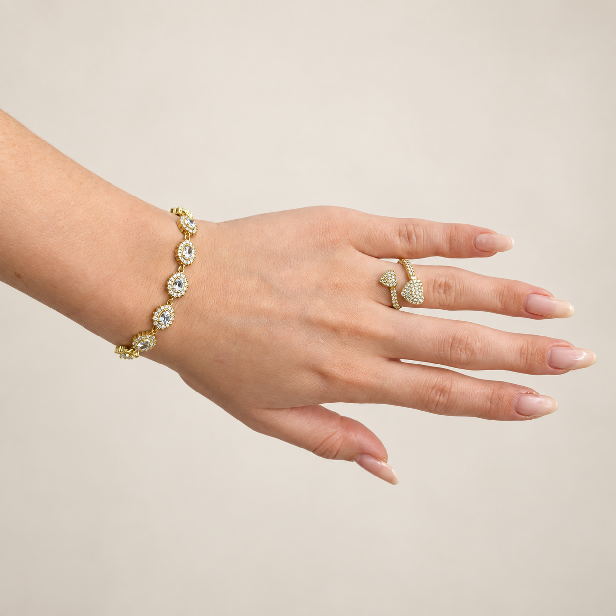 Eternity heart ring Goud SOFIZARE