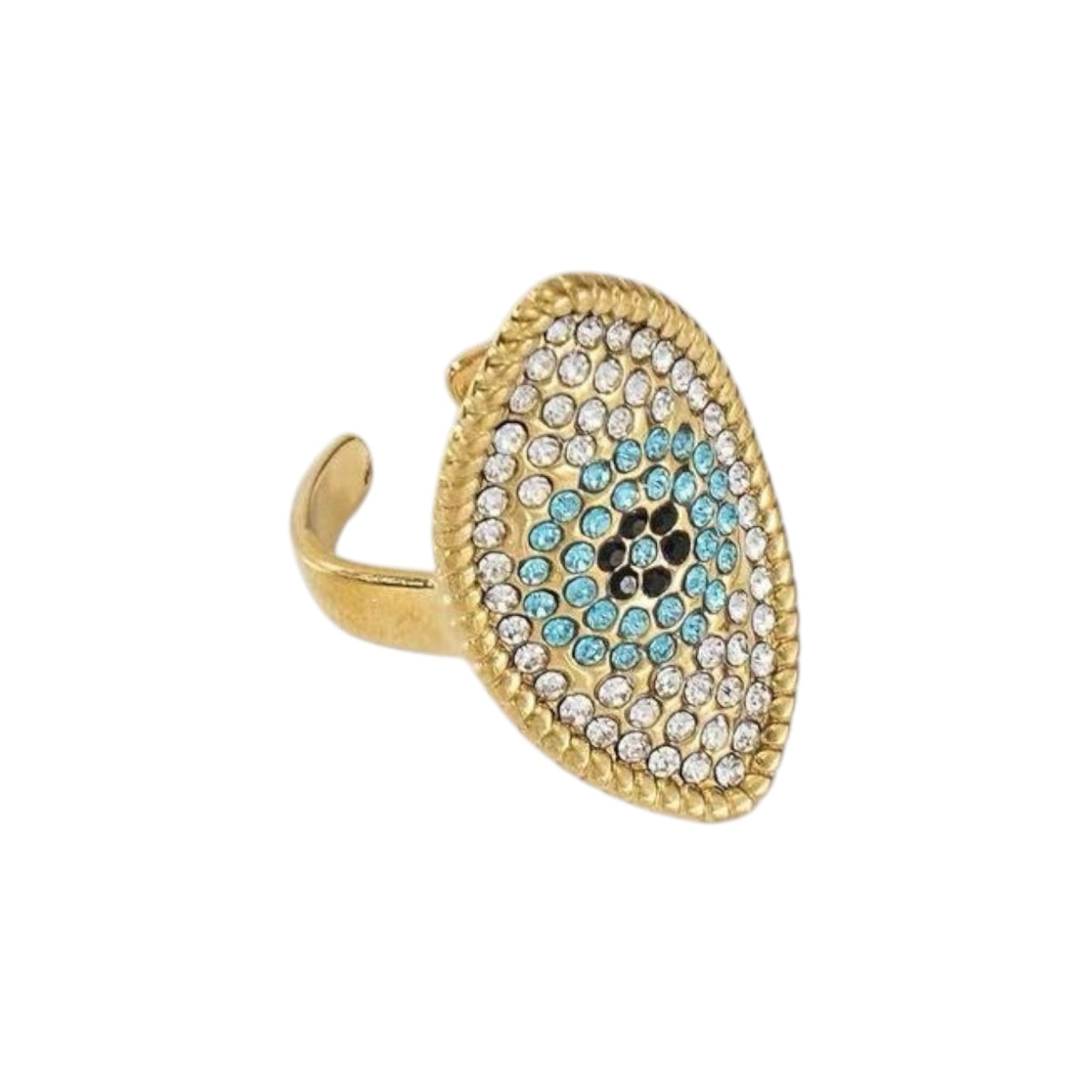 Eye strass ring Goud SOFIZARE