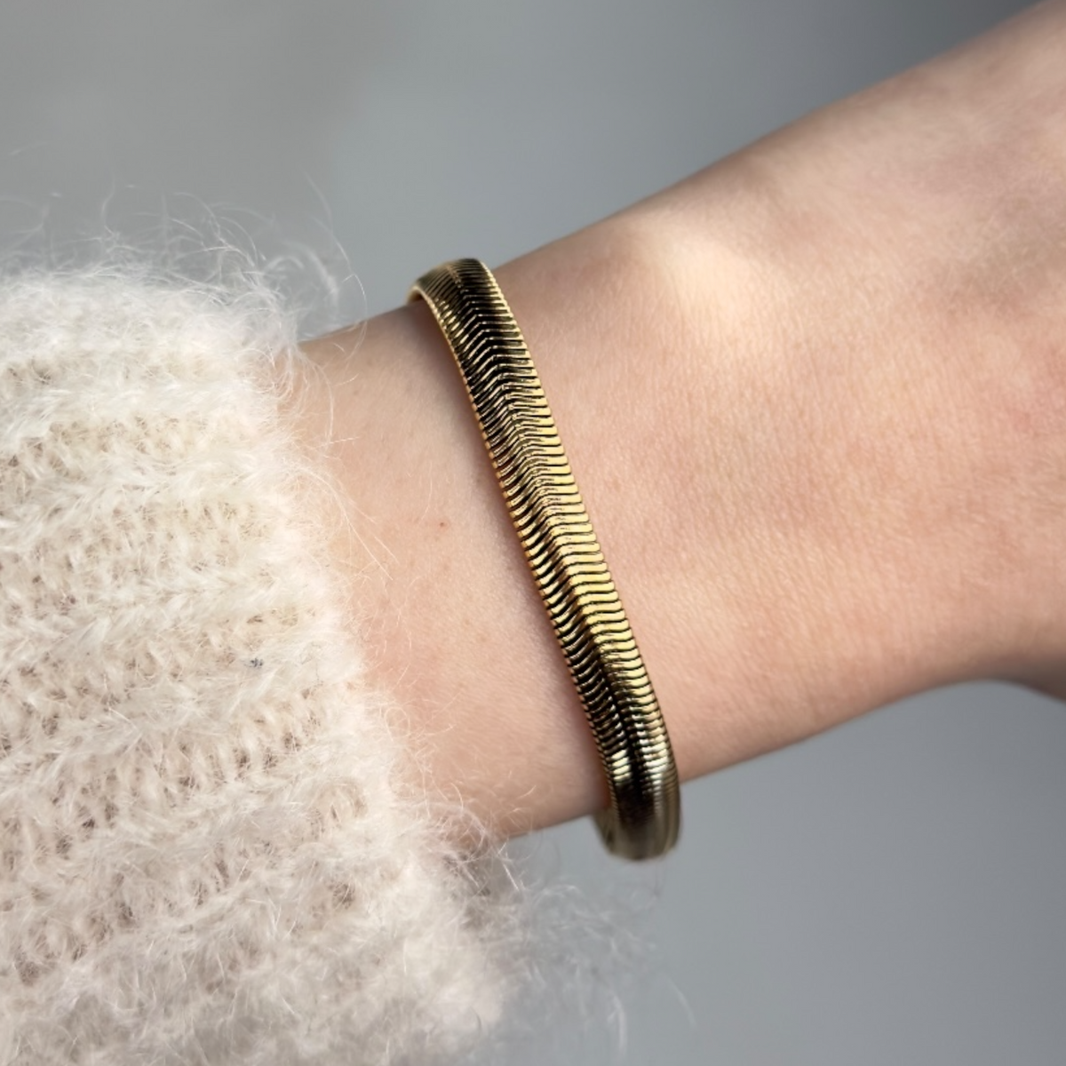 Fatty snake armband Goud SOFIZARE