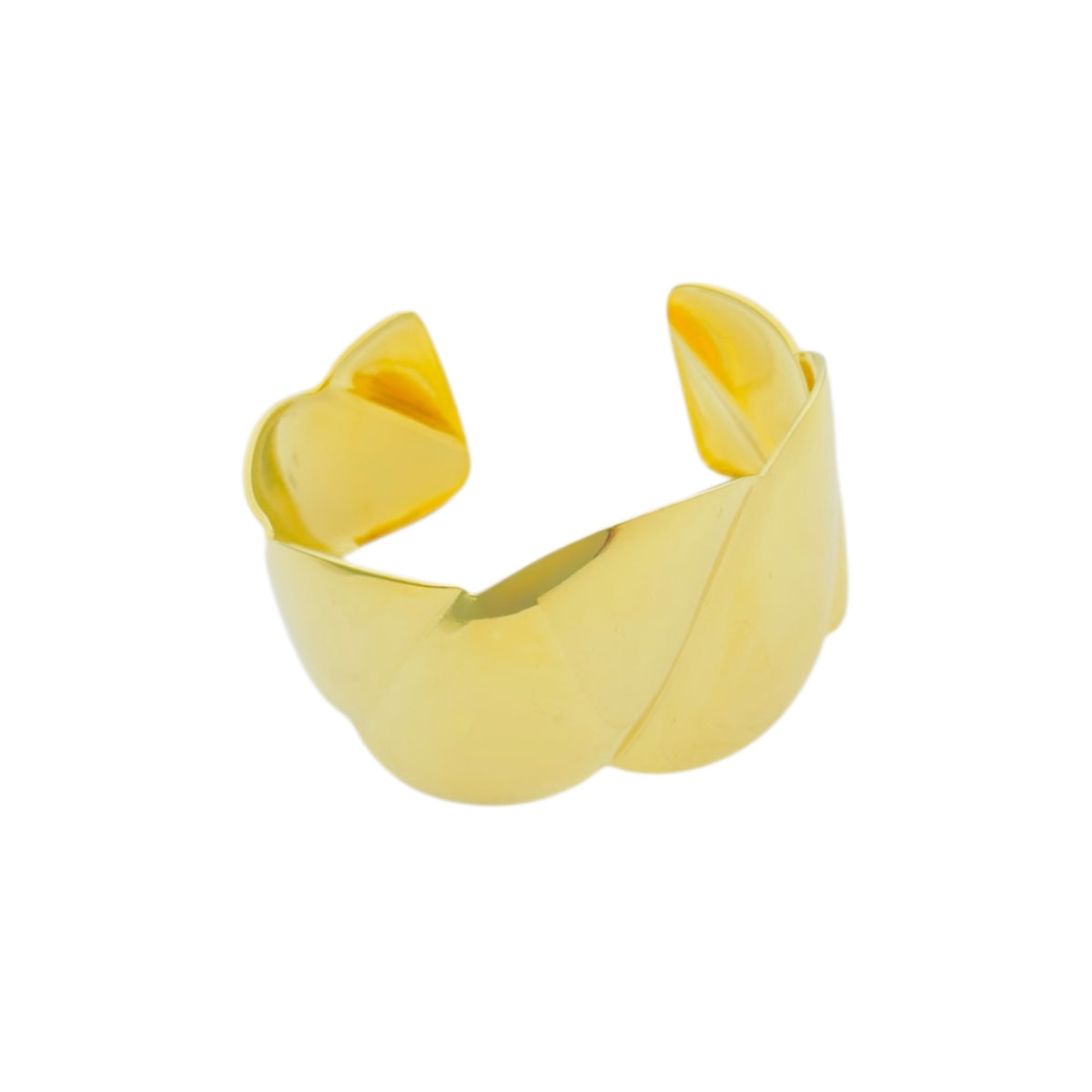 Fatty wave bangle Goud SOFIZARE
