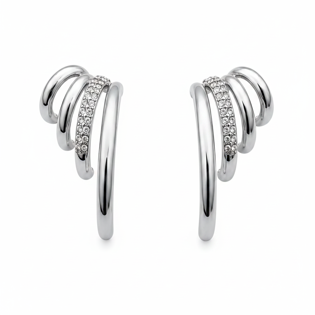 Fear Oorbellen in Zilver