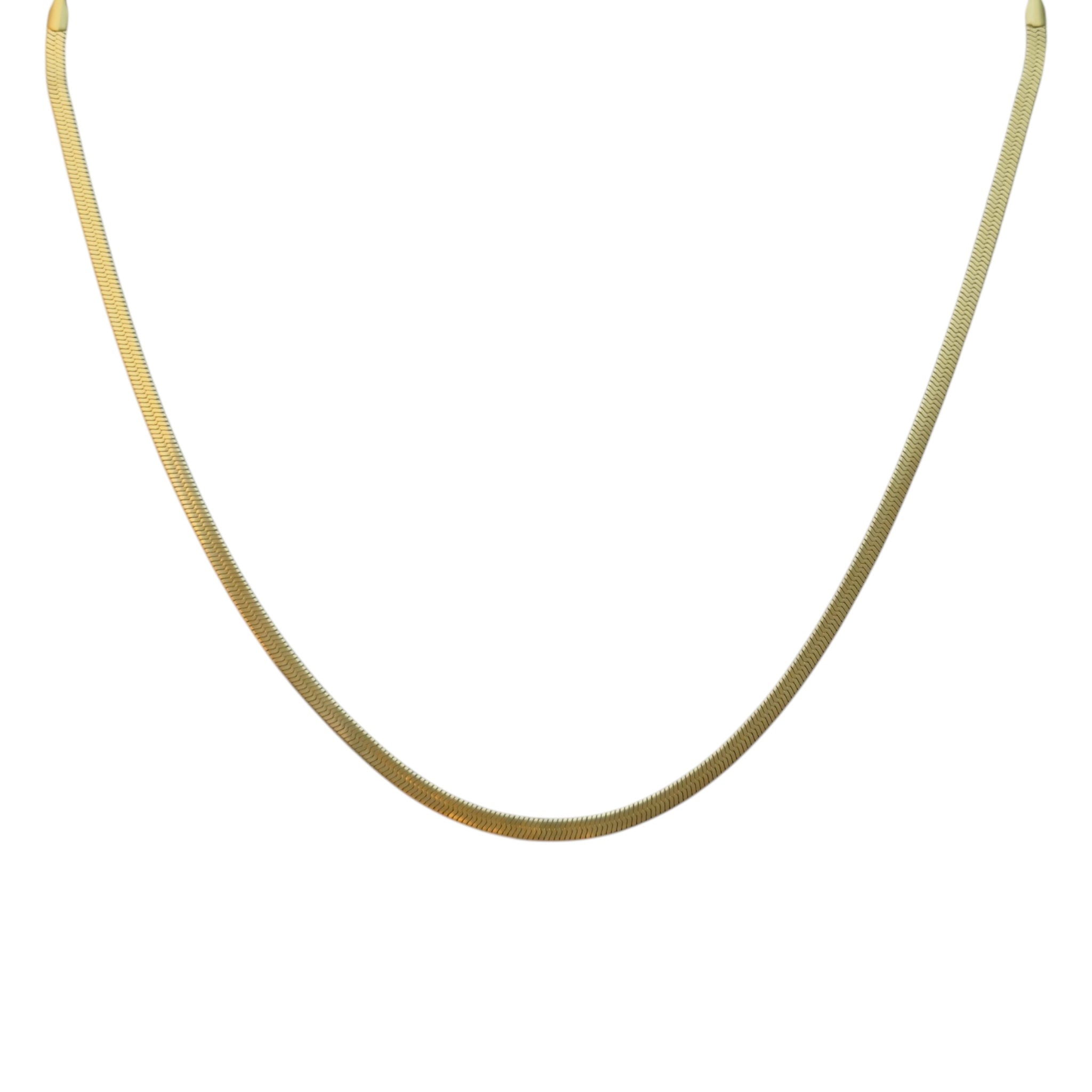 Flat snake ketting Goud SOFIZARE