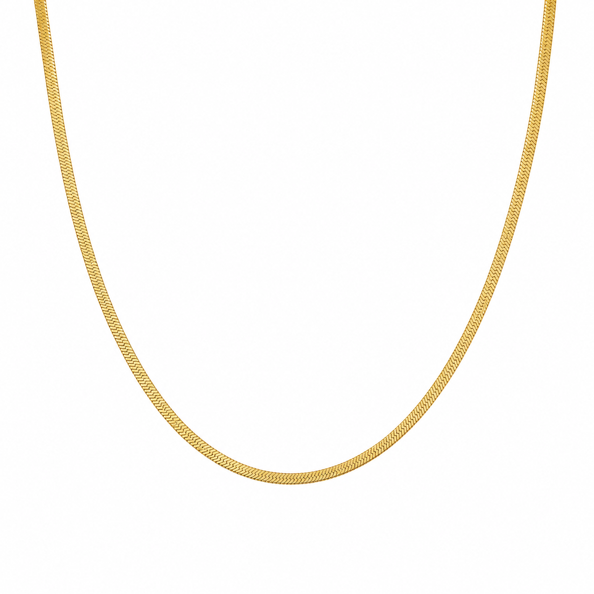 Flat snake ketting Goud SOFIZARE