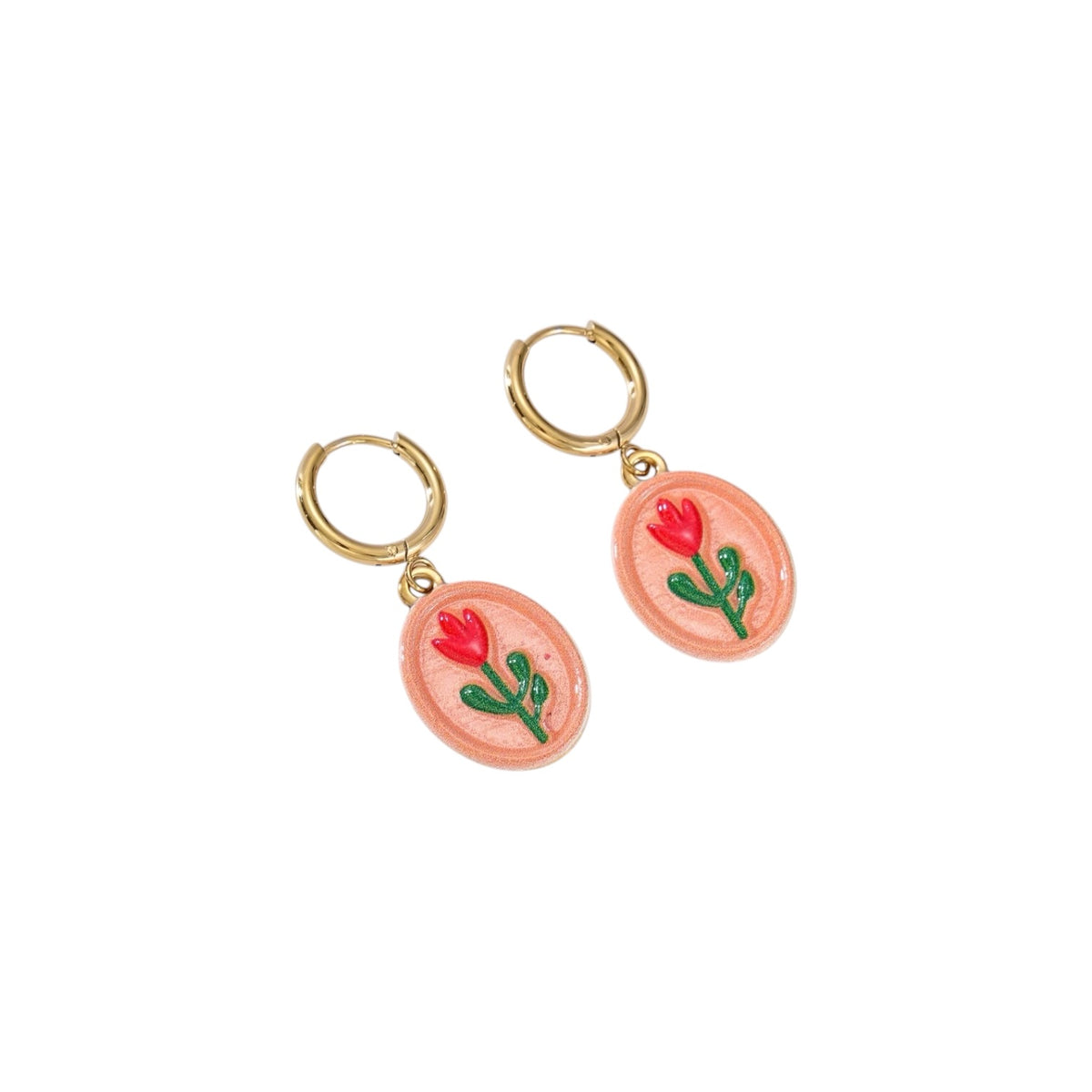 Flora hangers oorbellen Goud SOFIZARE