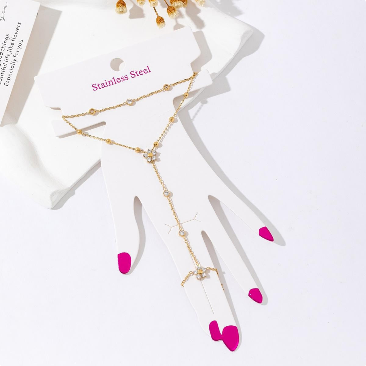 Flower hand chain Goud SOFIZARE