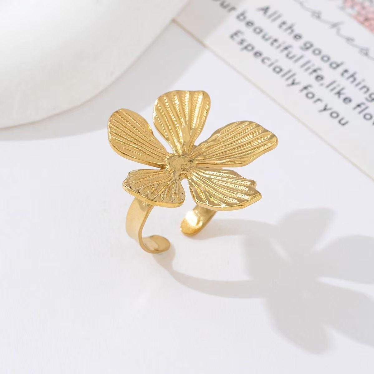 Flower ring Goud SOFIZARE