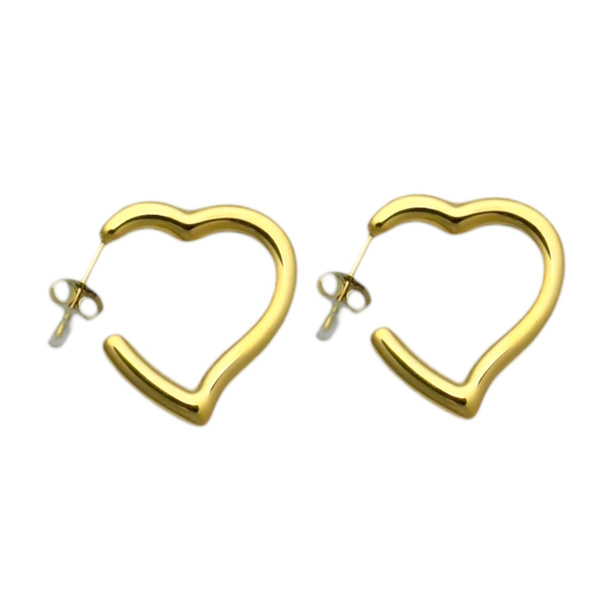 Hanging hearts hoops oorbellen Goud SOFIZARE
