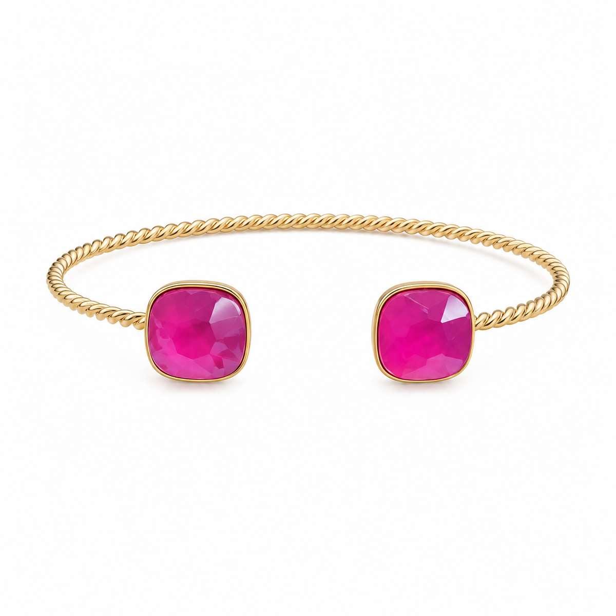 Happy stone bangle armband Magenta SOFIZARE